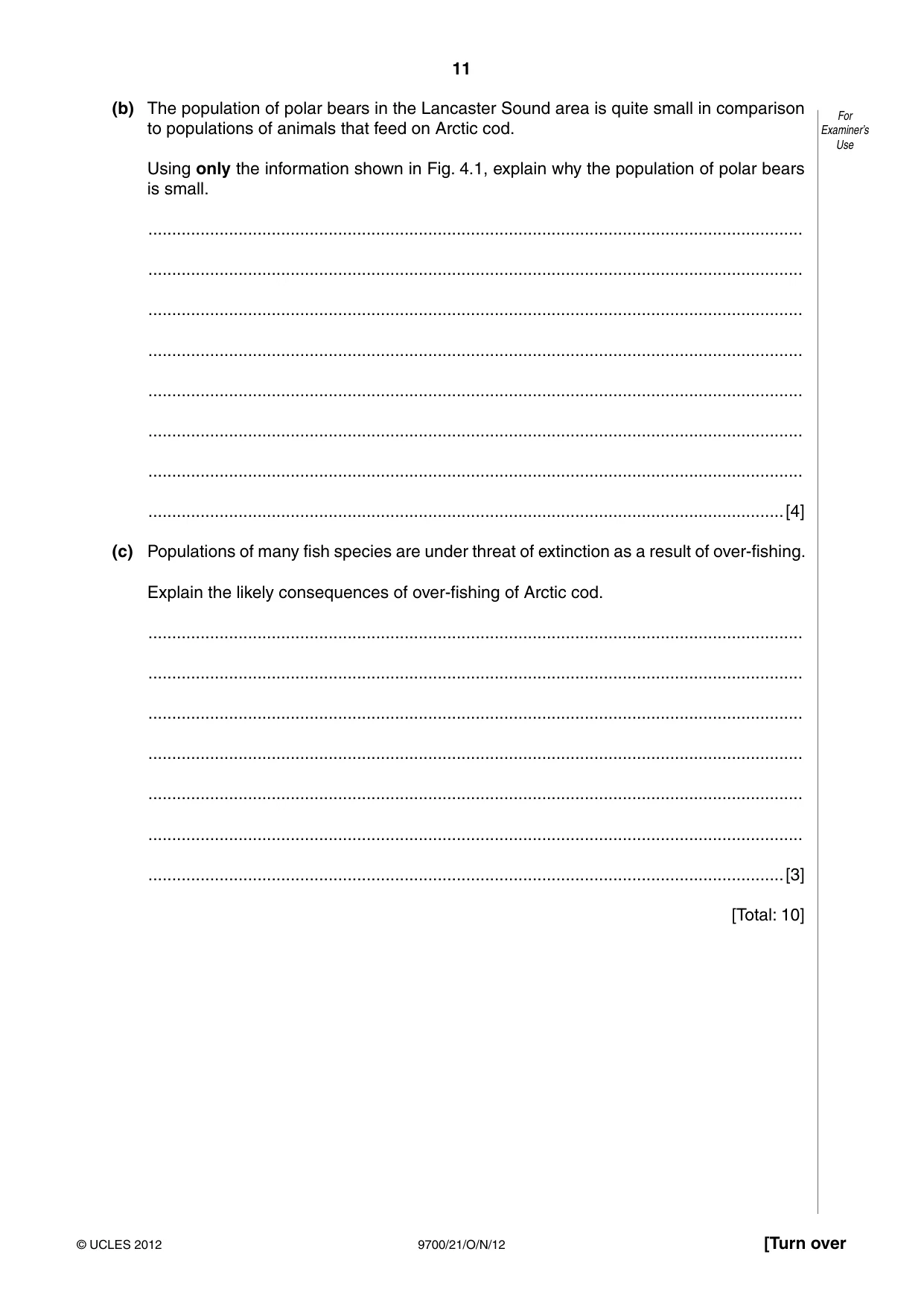 Cambridge A Level Biology 9700 2012 Oct/Nov Paper 2 · Variant 1 question paper, page 11 of 16