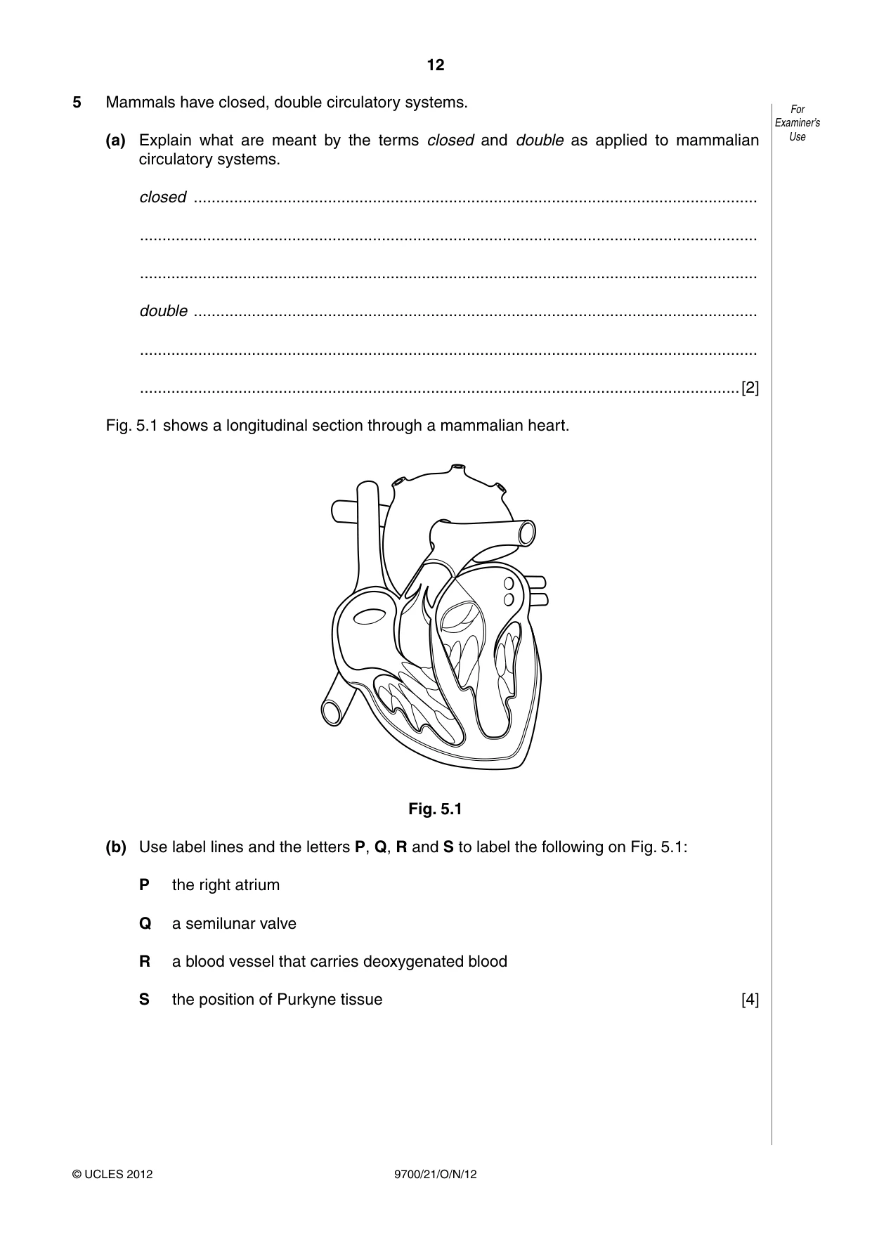 Cambridge A Level Biology 9700 2012 Oct/Nov Paper 2 · Variant 1 question paper, page 12 of 16