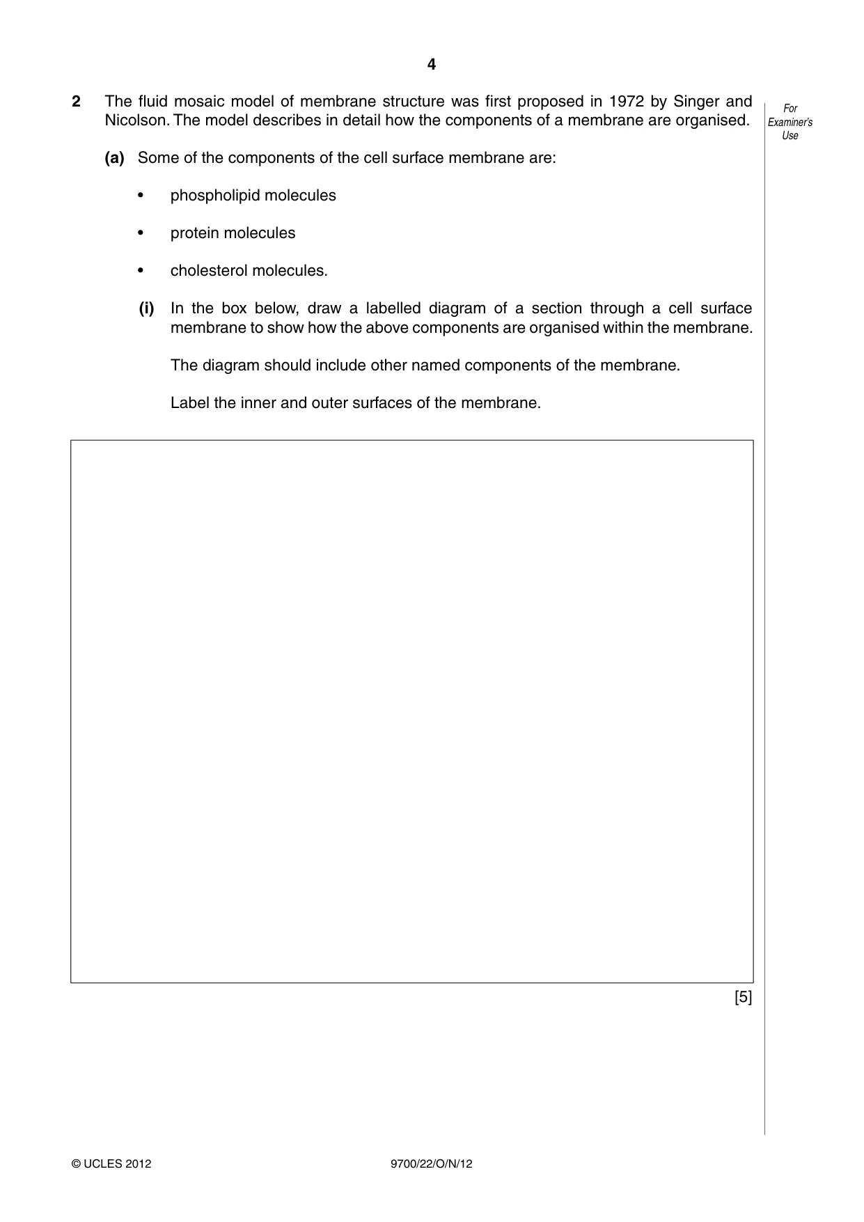 Cambridge A Level Biology 9700 2012 Oct/Nov Paper 2 · Variant 2 question paper, page 4 of 16
