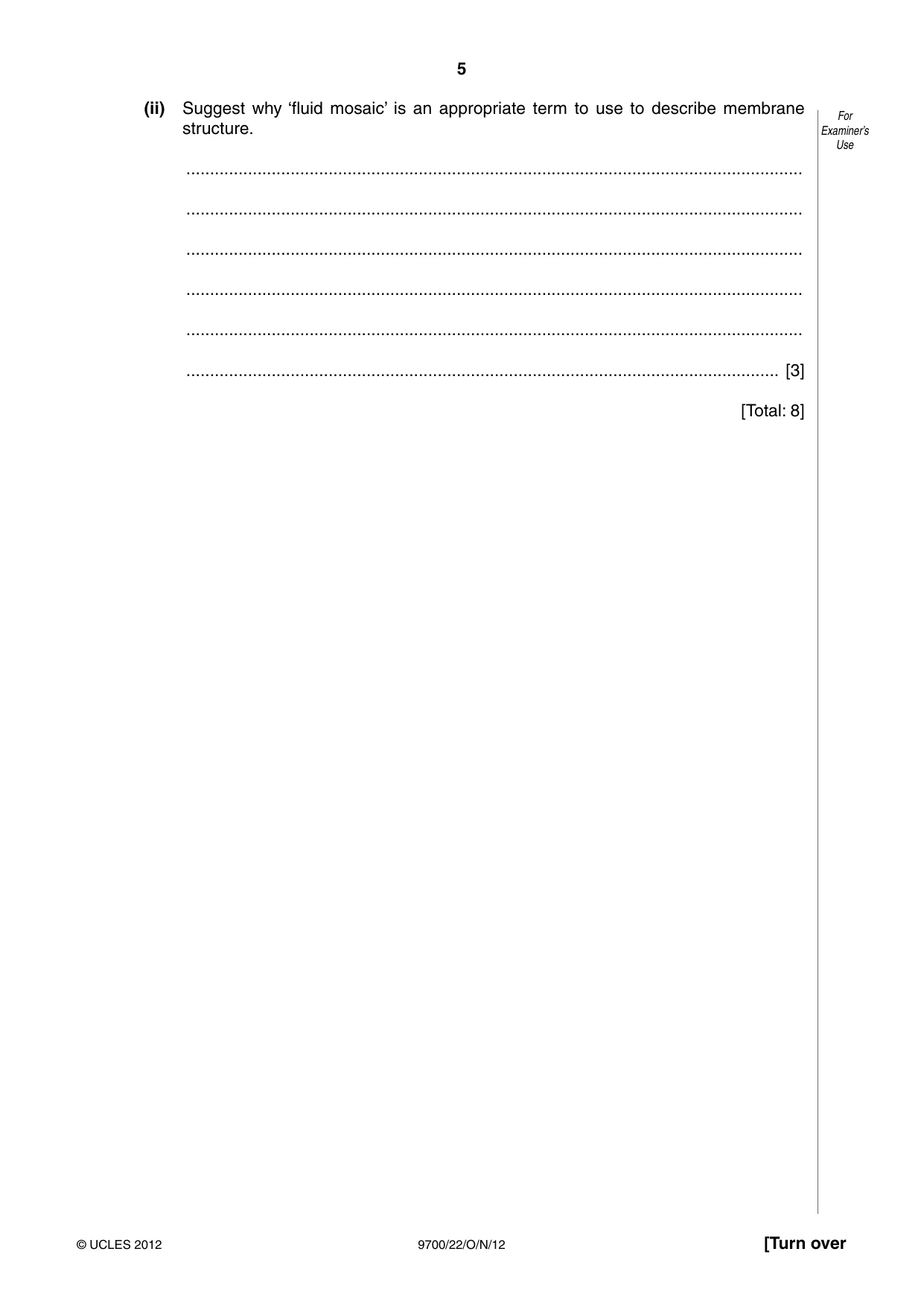 Cambridge A Level Biology 9700 2012 Oct/Nov Paper 2 · Variant 2 question paper, page 5 of 16