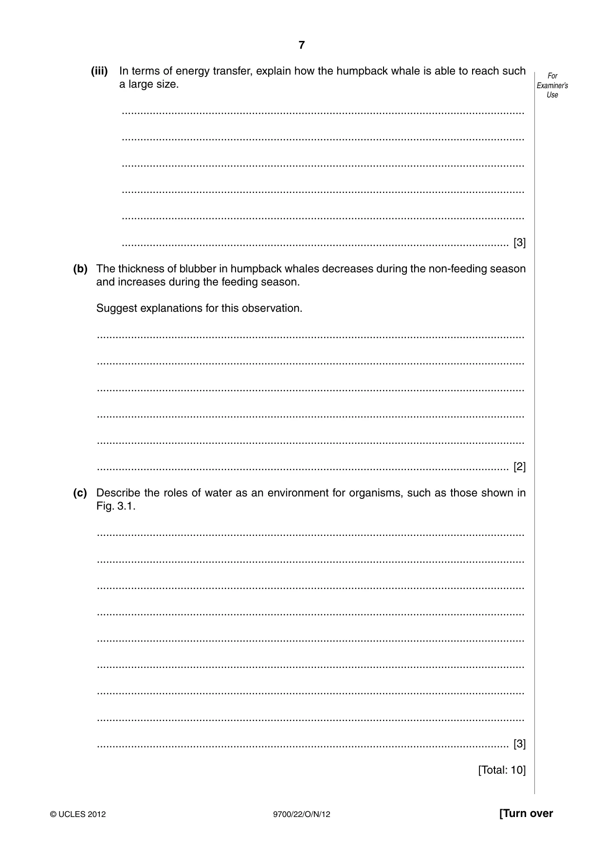 Cambridge A Level Biology 9700 2012 Oct/Nov Paper 2 · Variant 2 question paper, page 7 of 16