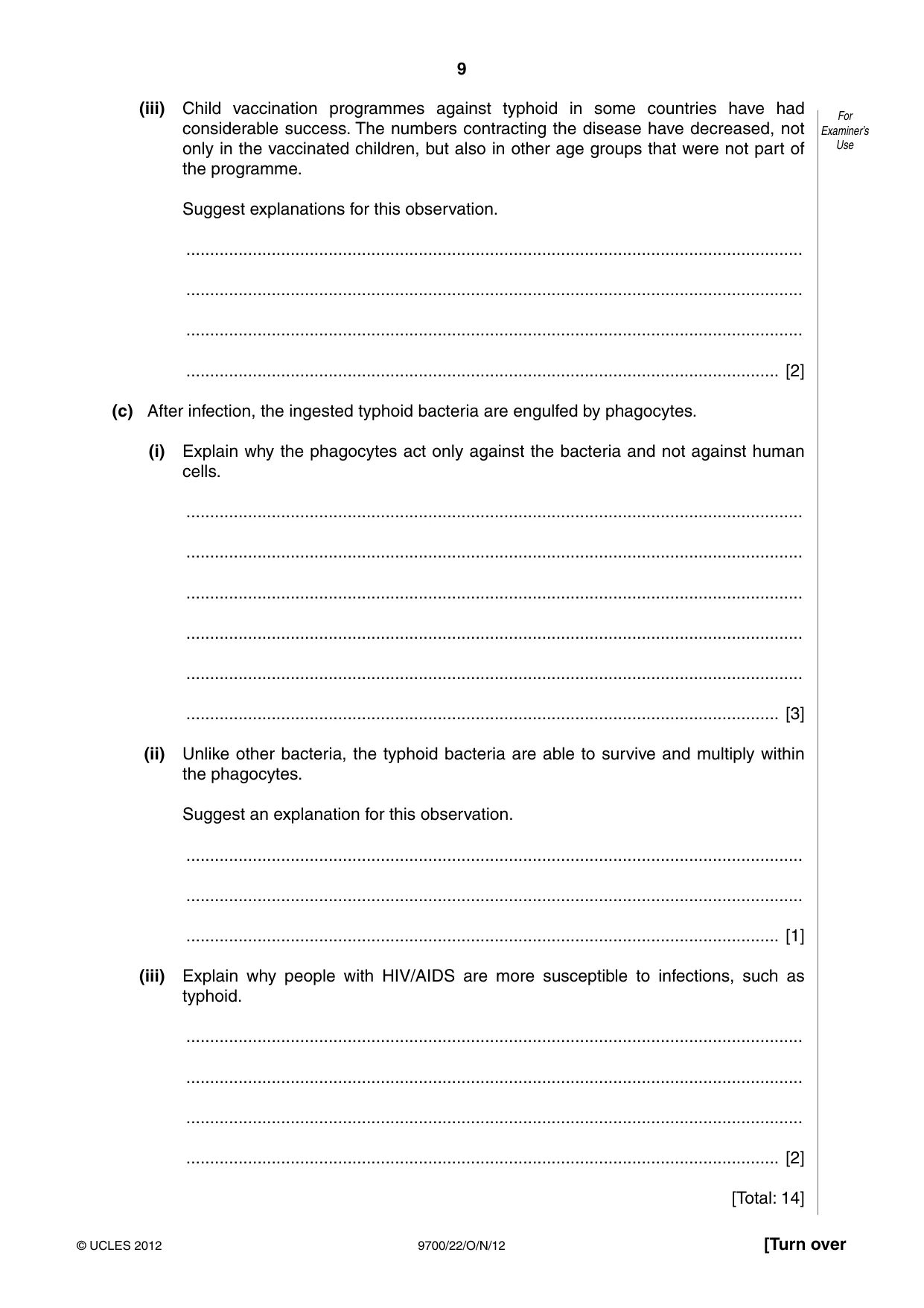 Cambridge A Level Biology 9700 2012 Oct/Nov Paper 2 · Variant 2 question paper, page 9 of 16
