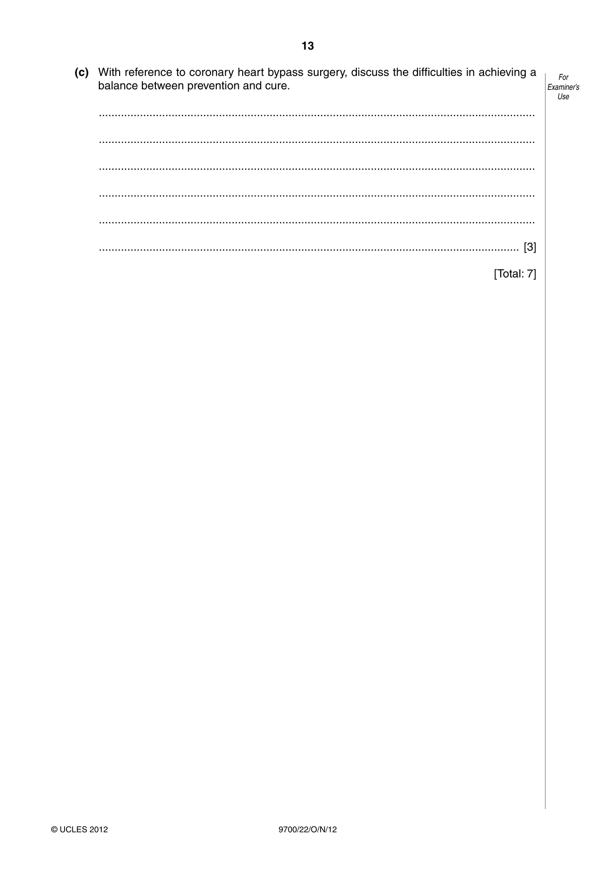 Cambridge A Level Biology 9700 2012 Oct/Nov Paper 2 · Variant 2 question paper, page 13 of 16