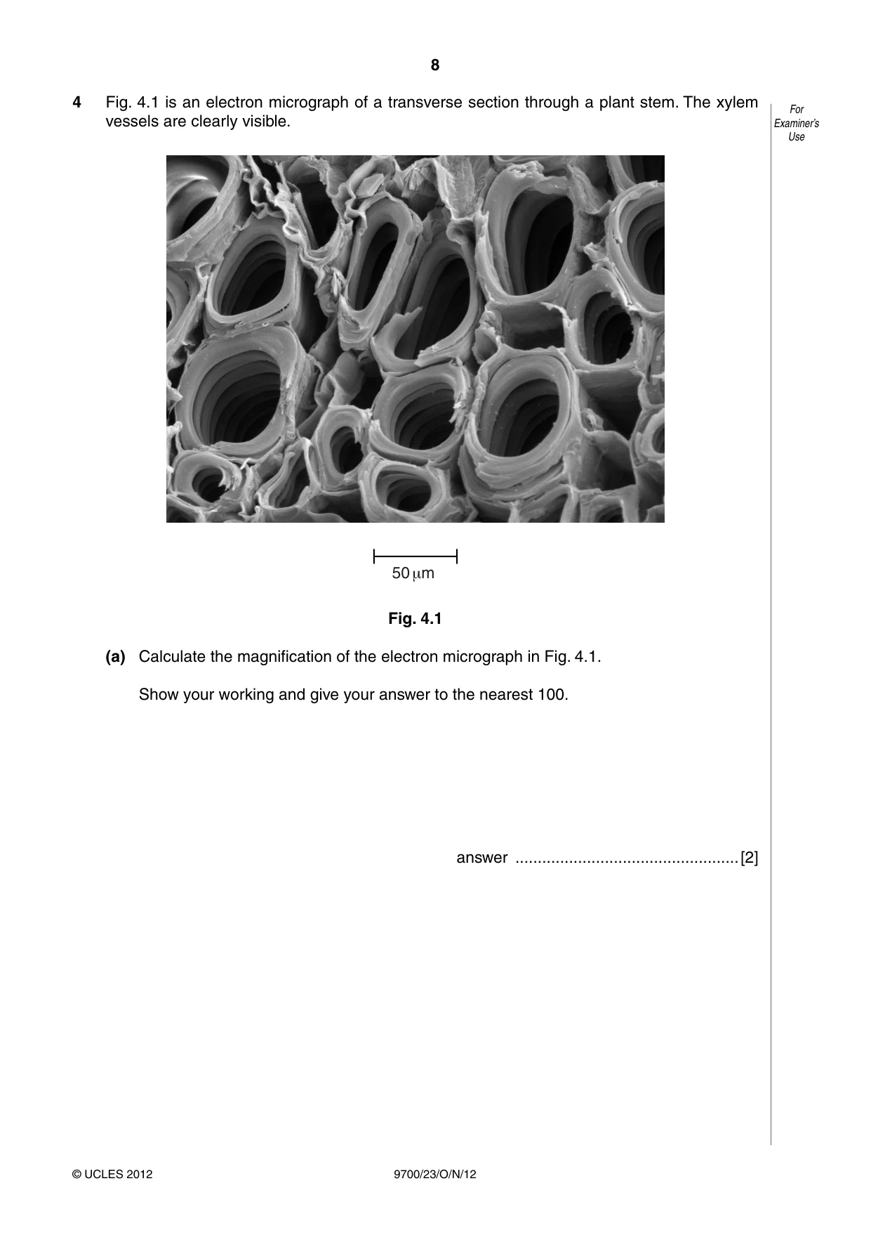 Cambridge A Level Biology 9700 2012 Oct/Nov Paper 2 · Variant 3 question paper, page 8 of 16