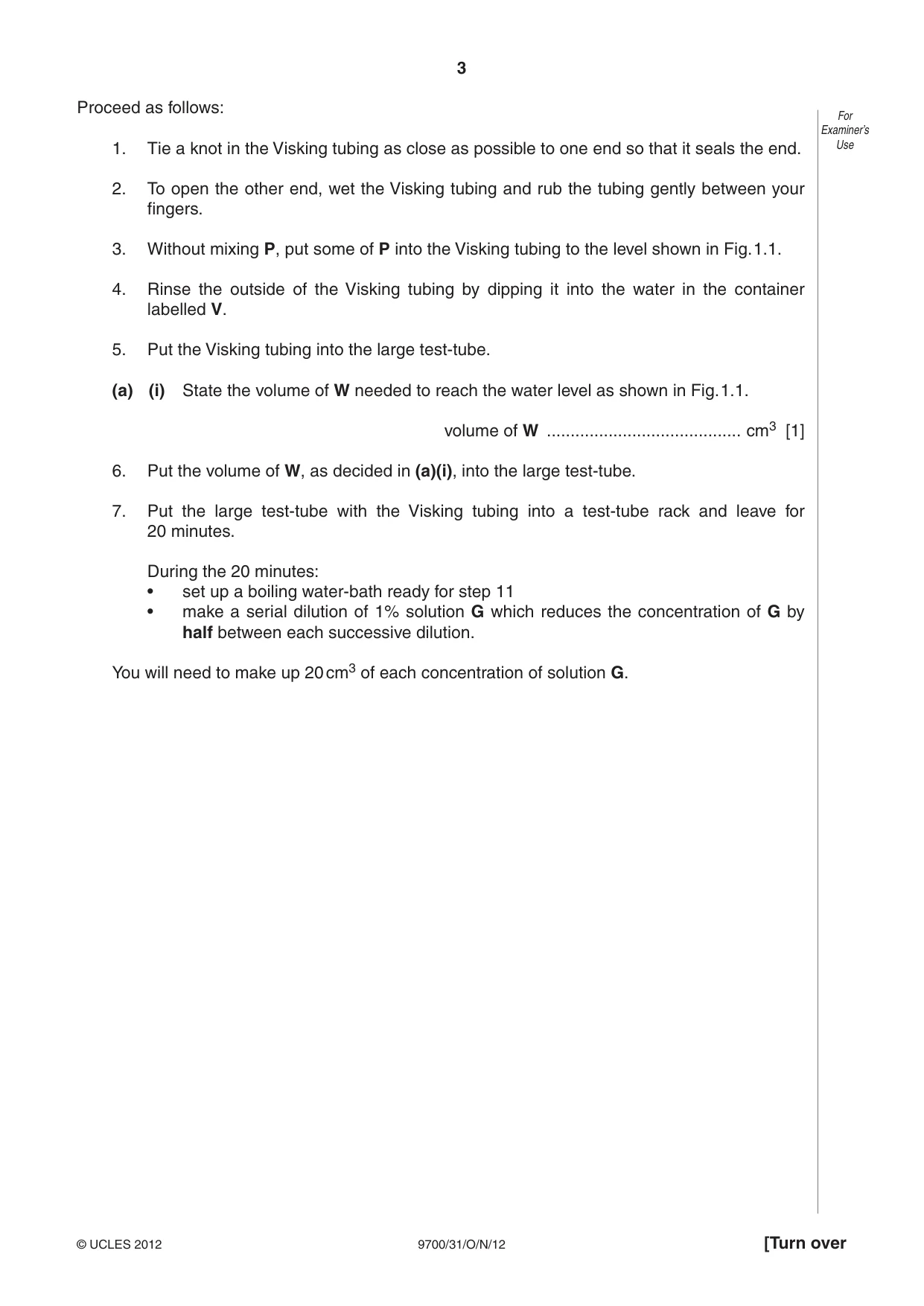 Cambridge A Level Biology 9700 2012 Oct/Nov Paper 3 · Variant 1 question paper, page 3 of 12