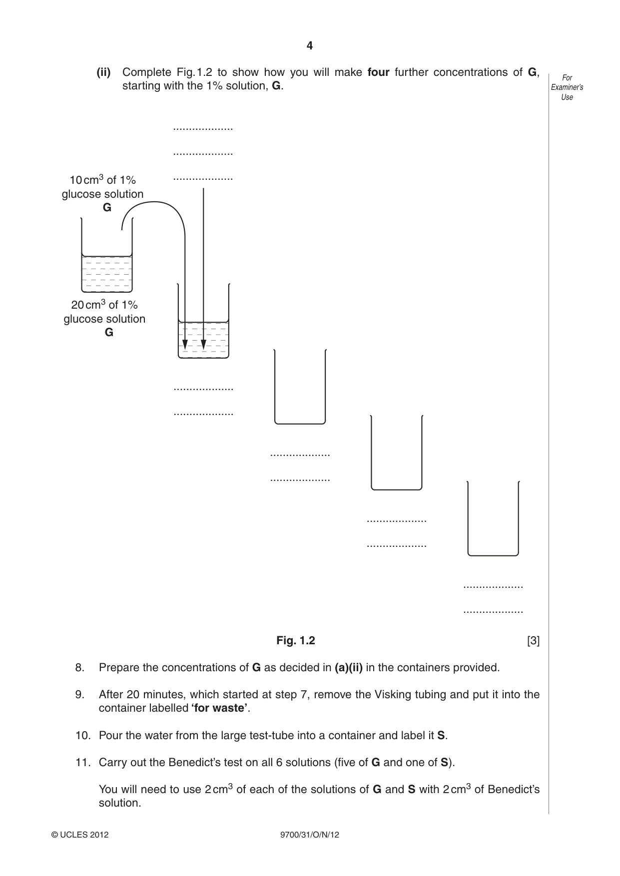 Cambridge A Level Biology 9700 2012 Oct/Nov Paper 3 · Variant 1 question paper, page 4 of 12