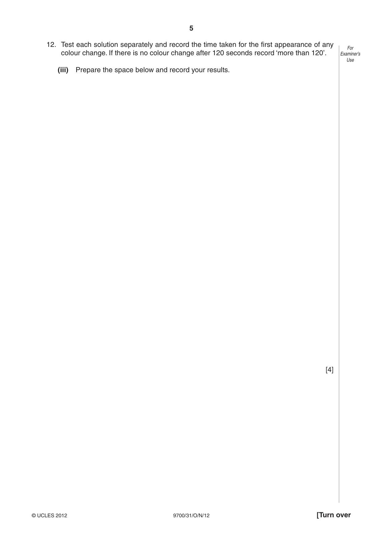 Cambridge A Level Biology 9700 2012 Oct/Nov Paper 3 · Variant 1 question paper, page 5 of 12