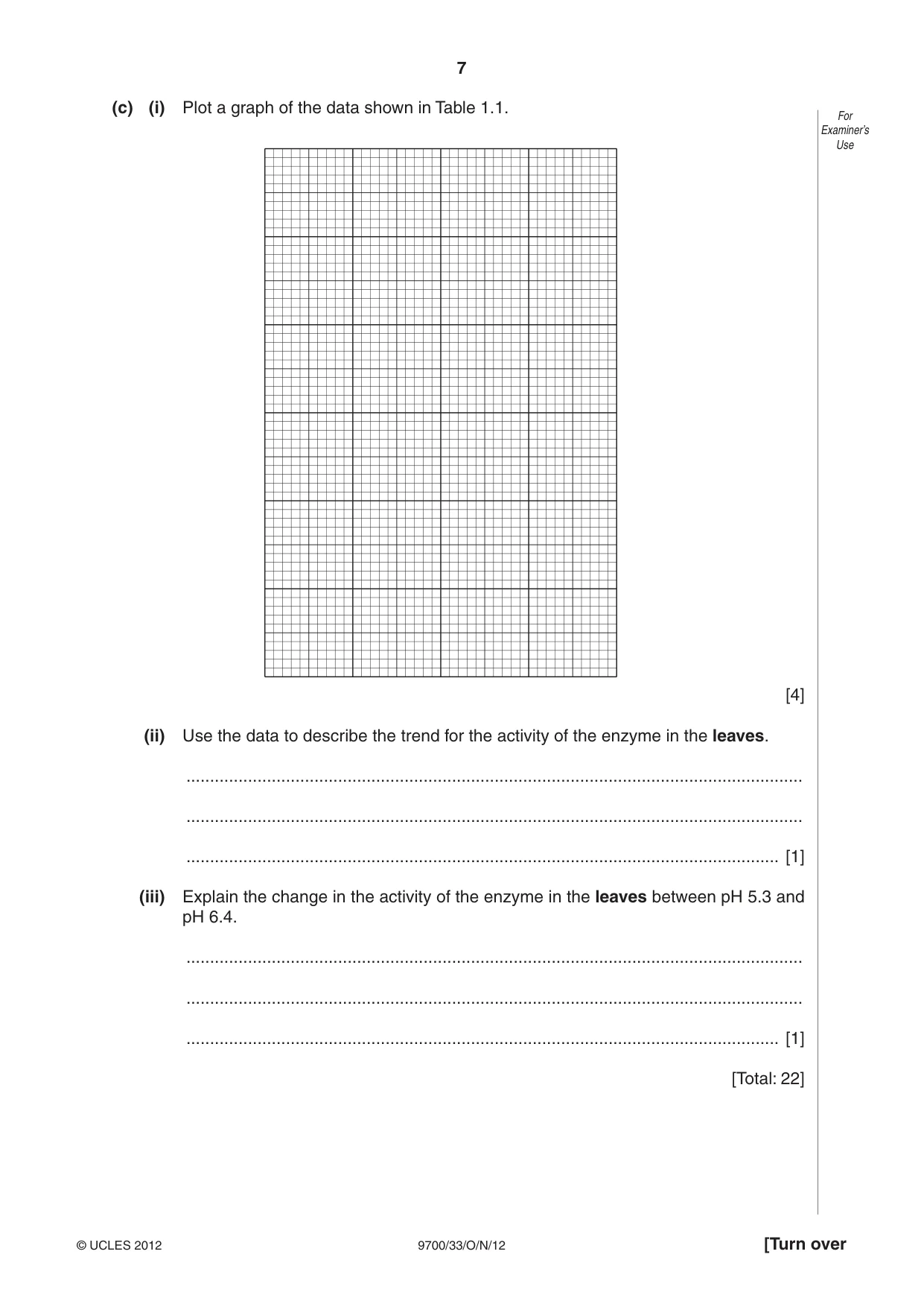 Cambridge A Level Biology 9700 2012 Oct/Nov Paper 3 · Variant 3 question paper, page 7 of 12