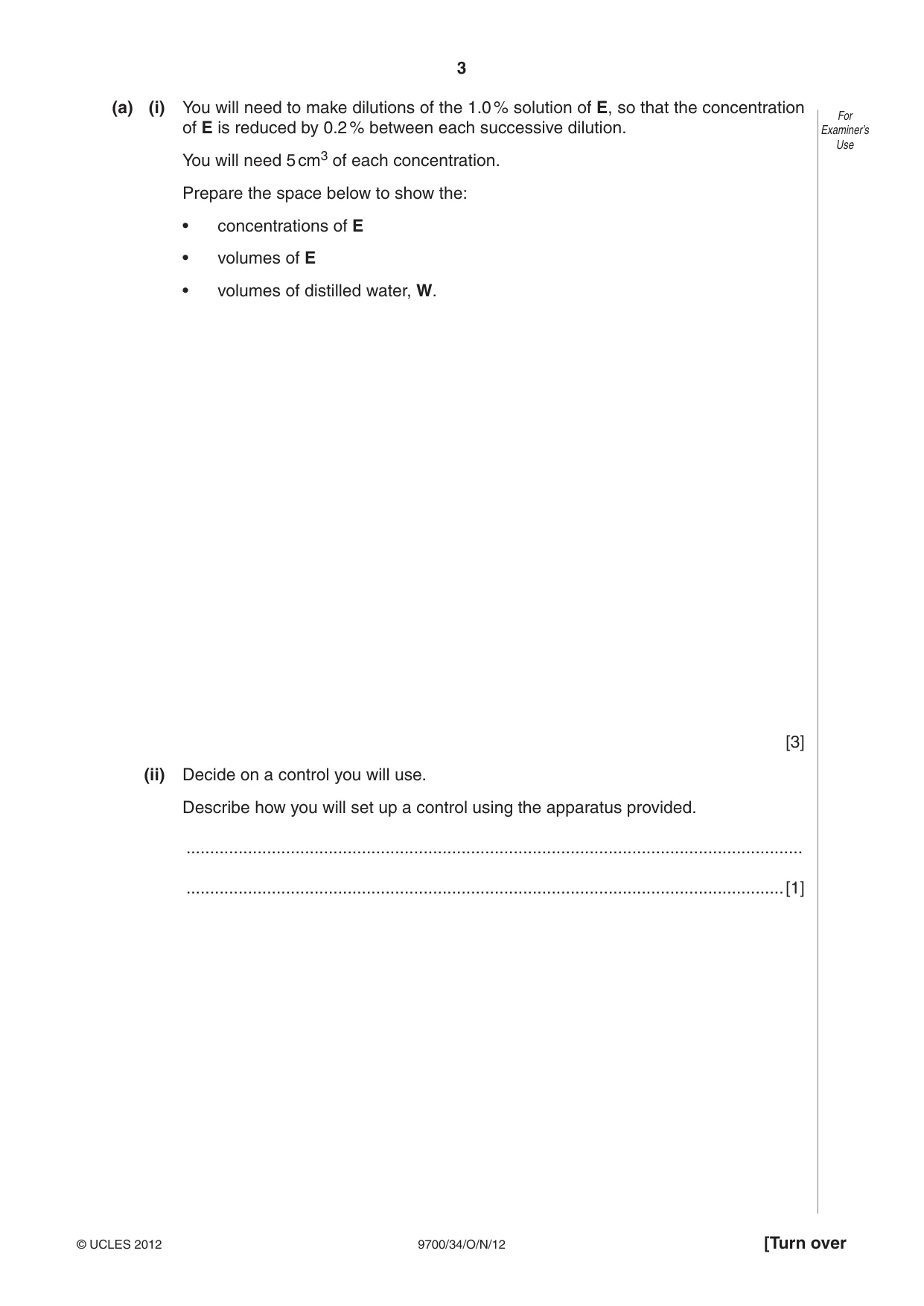 Cambridge A Level Biology 9700 2012 Oct/Nov Paper 3 · Variant 4 question paper, page 3 of 12