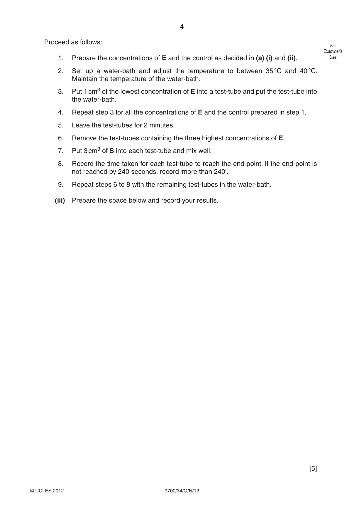 Cambridge A Level Biology 9700 2012 Oct/Nov Paper 3 · Variant 4 question paper, page 4 of 12