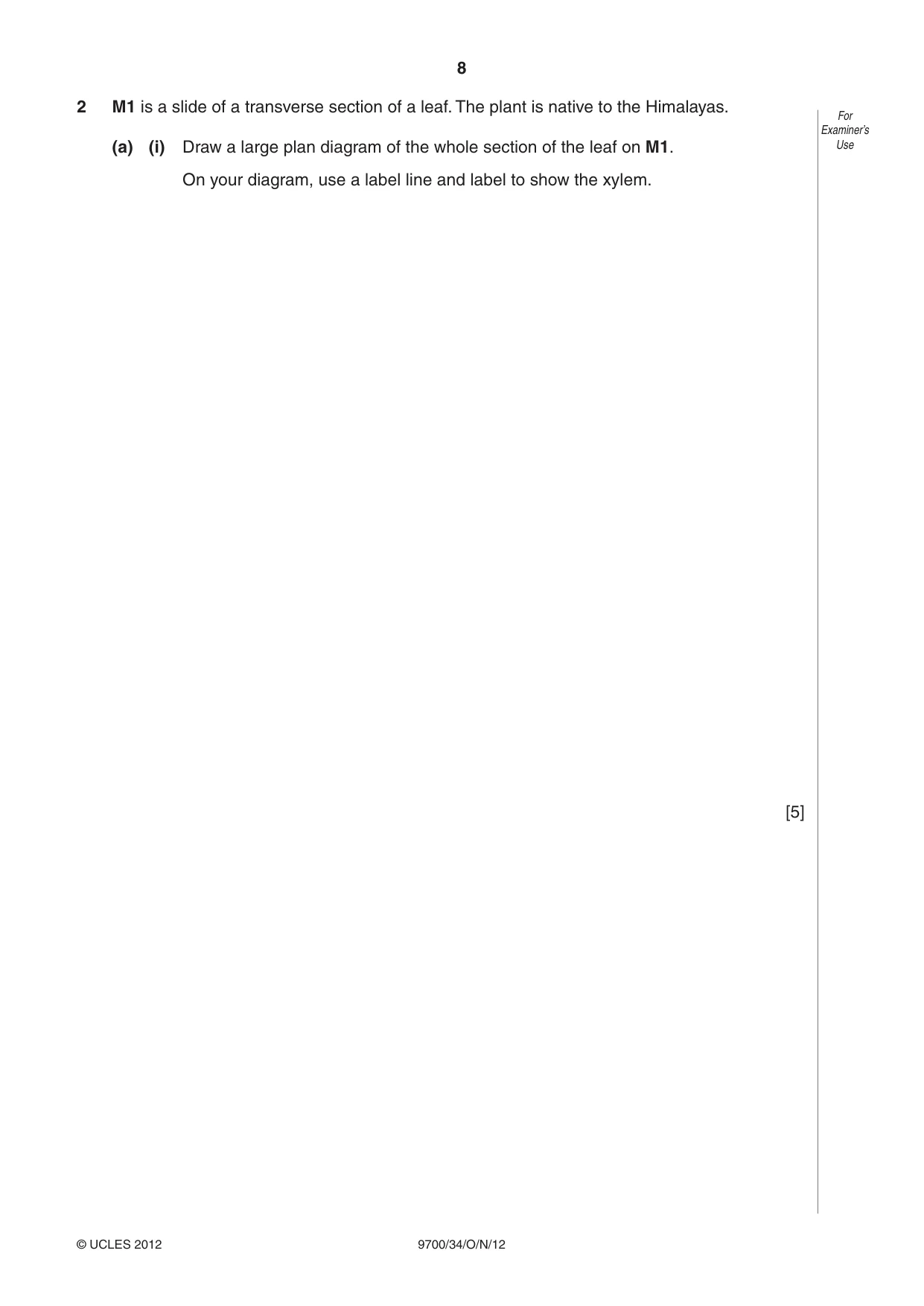 Cambridge A Level Biology 9700 2012 Oct/Nov Paper 3 · Variant 4 question paper, page 8 of 12
