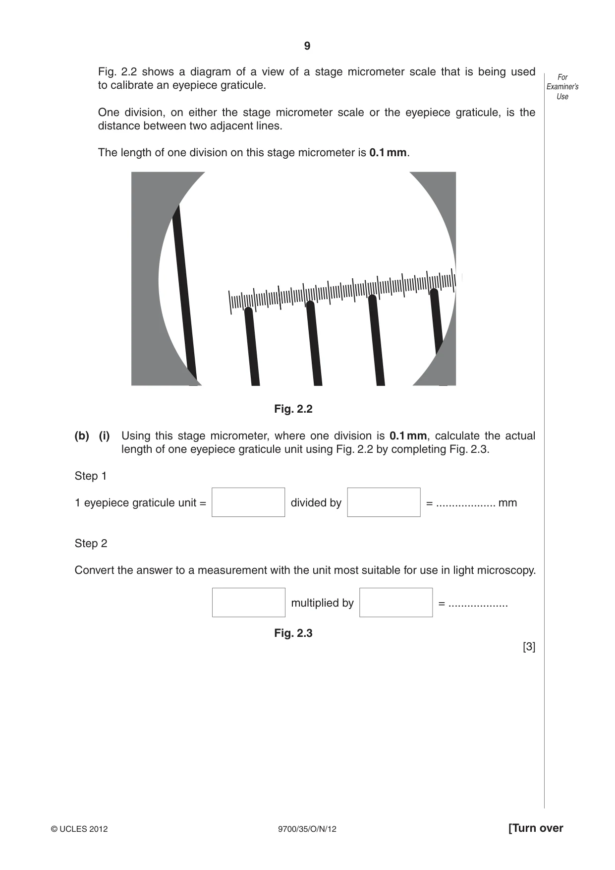 Cambridge A Level Biology 9700 2012 Oct/Nov Paper 3 · Variant 5 question paper, page 9 of 12