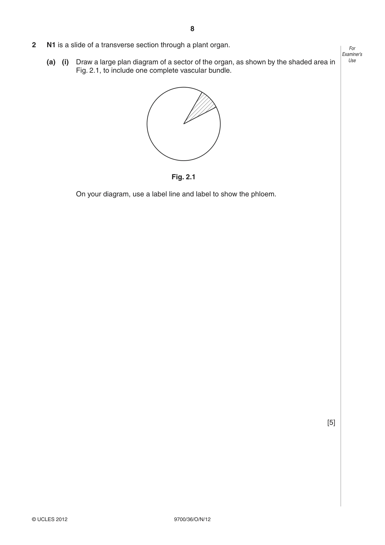 Cambridge A Level Biology 9700 2012 Oct/Nov Paper 3 · Variant 6 question paper, page 8 of 12