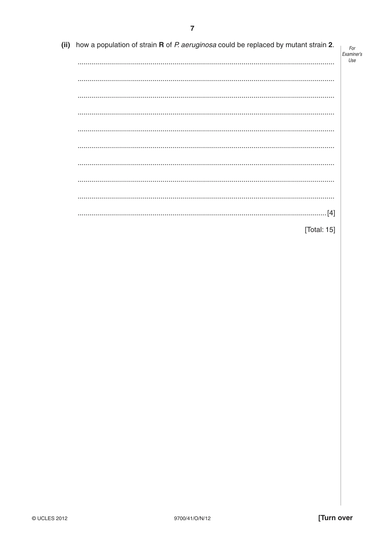 Cambridge A Level Biology 9700 2012 Oct/Nov Paper 4 · Variant 1 question paper, page 7 of 24