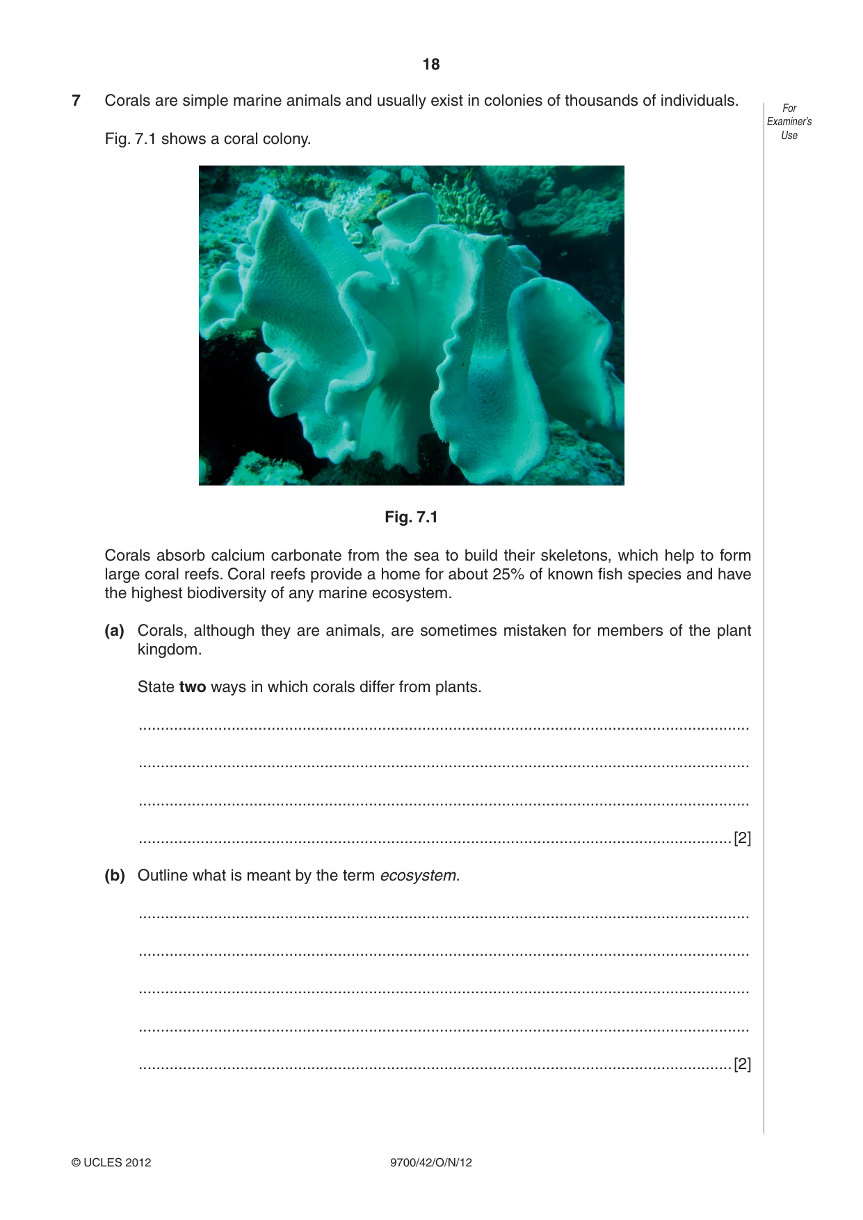 Cambridge A Level Biology 9700 2012 Oct/Nov Paper 4 · Variant 2 question paper, page 18 of 24