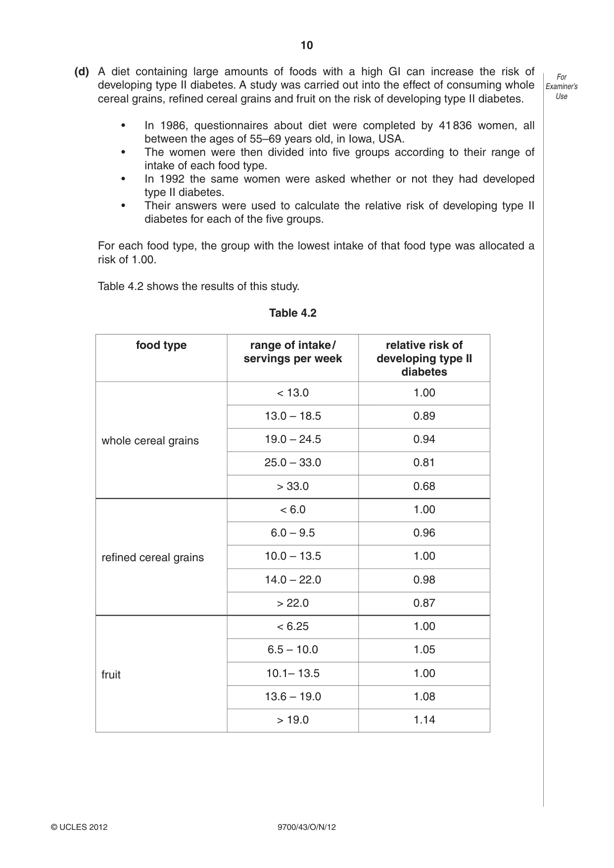 Cambridge A Level Biology 9700 2012 Oct/Nov Paper 4 · Variant 3 question paper, page 10 of 24