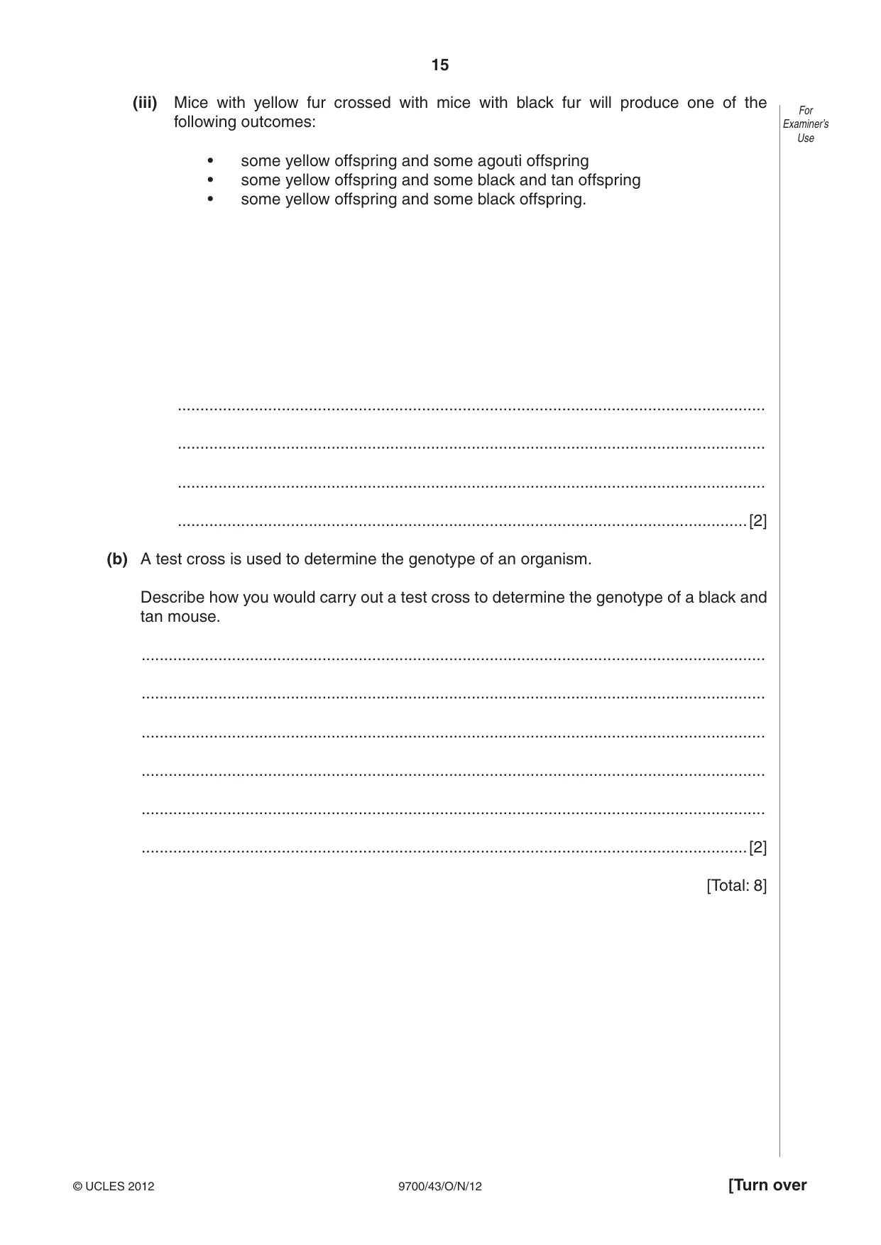 Cambridge A Level Biology 9700 2012 Oct/Nov Paper 4 · Variant 3 question paper, page 15 of 24