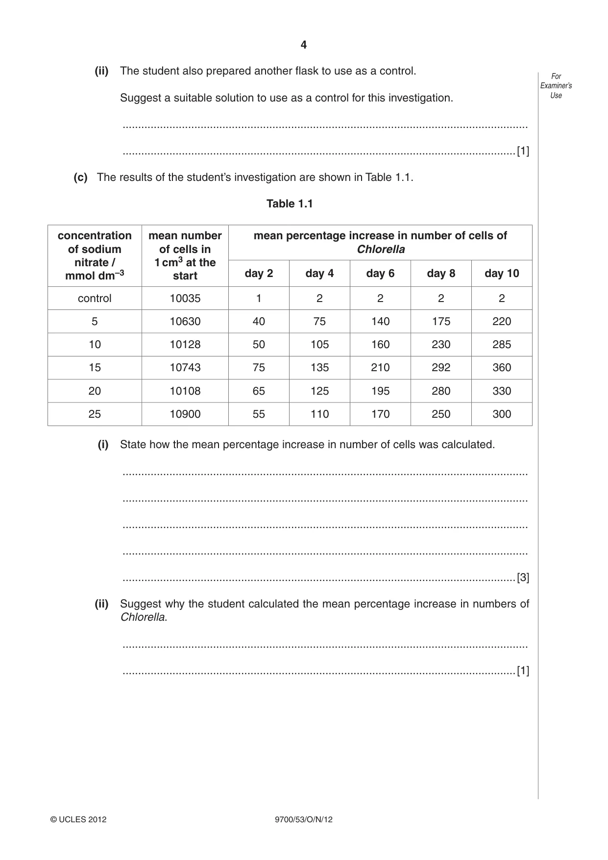 Cambridge A Level Biology 9700 2012 Oct/Nov Paper 5 · Variant 3 question paper, page 4 of 8