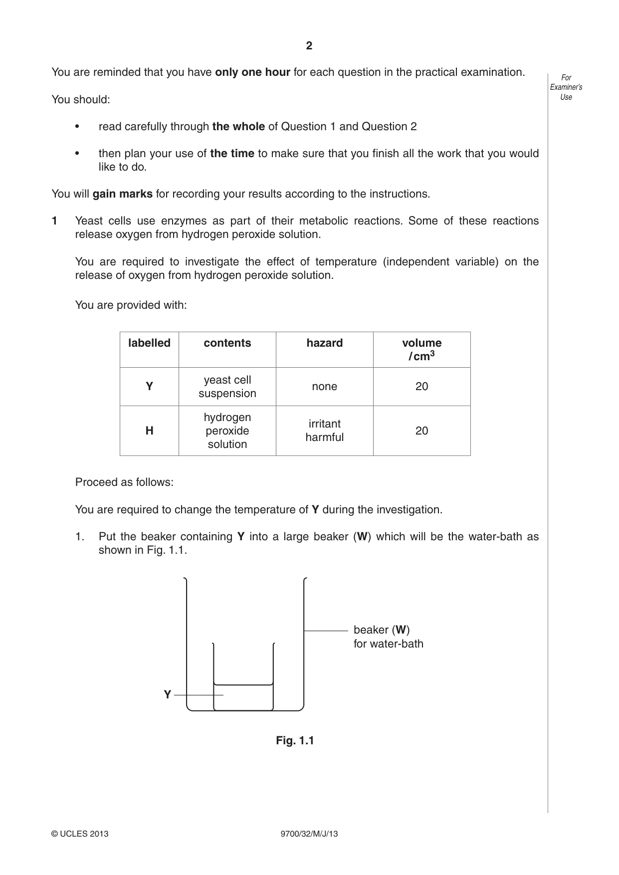 Cambridge A Level Biology 9700 2013 May/June Paper 3 · Variant 2 question paper, page 2 of 16