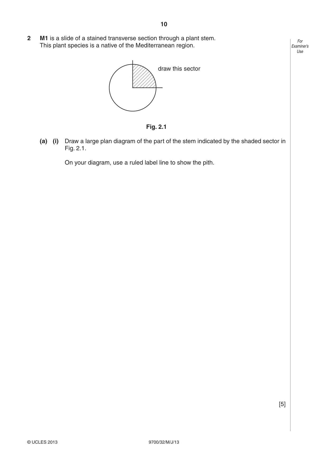 Cambridge A Level Biology 9700 2013 May/June Paper 3 · Variant 2 question paper, page 10 of 16