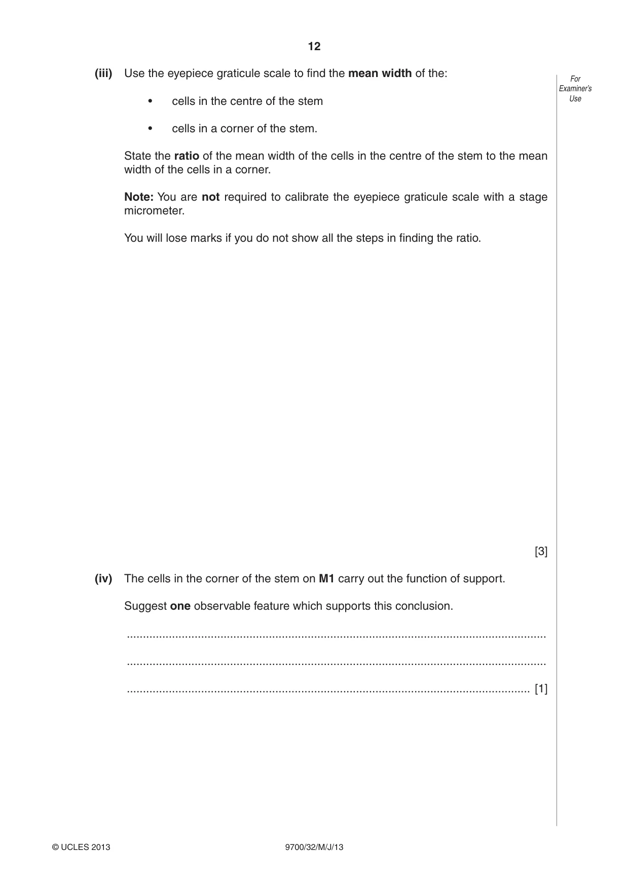 Cambridge A Level Biology 9700 2013 May/June Paper 3 · Variant 2 question paper, page 12 of 16
