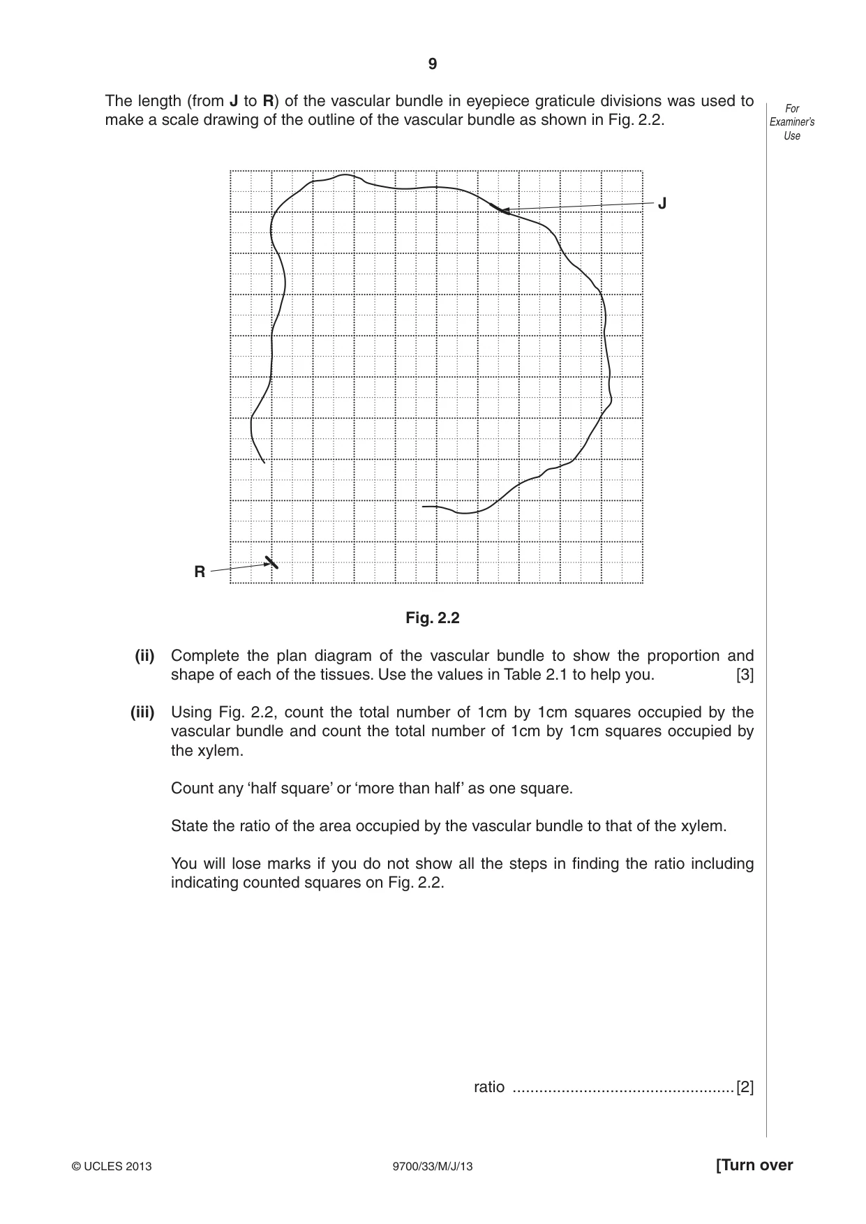 Cambridge A Level Biology 9700 2013 May/June Paper 3 · Variant 3 question paper, page 9 of 12
