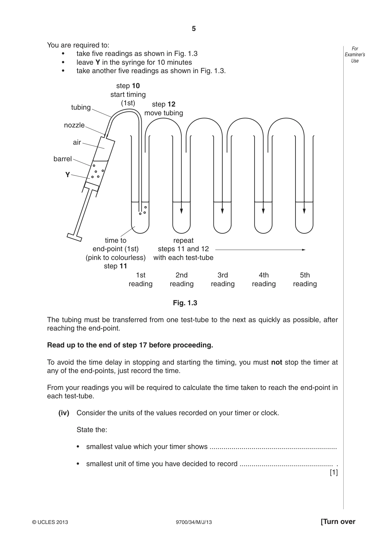 Cambridge A Level Biology 9700 2013 May/June Paper 3 · Variant 4 question paper, page 5 of 16