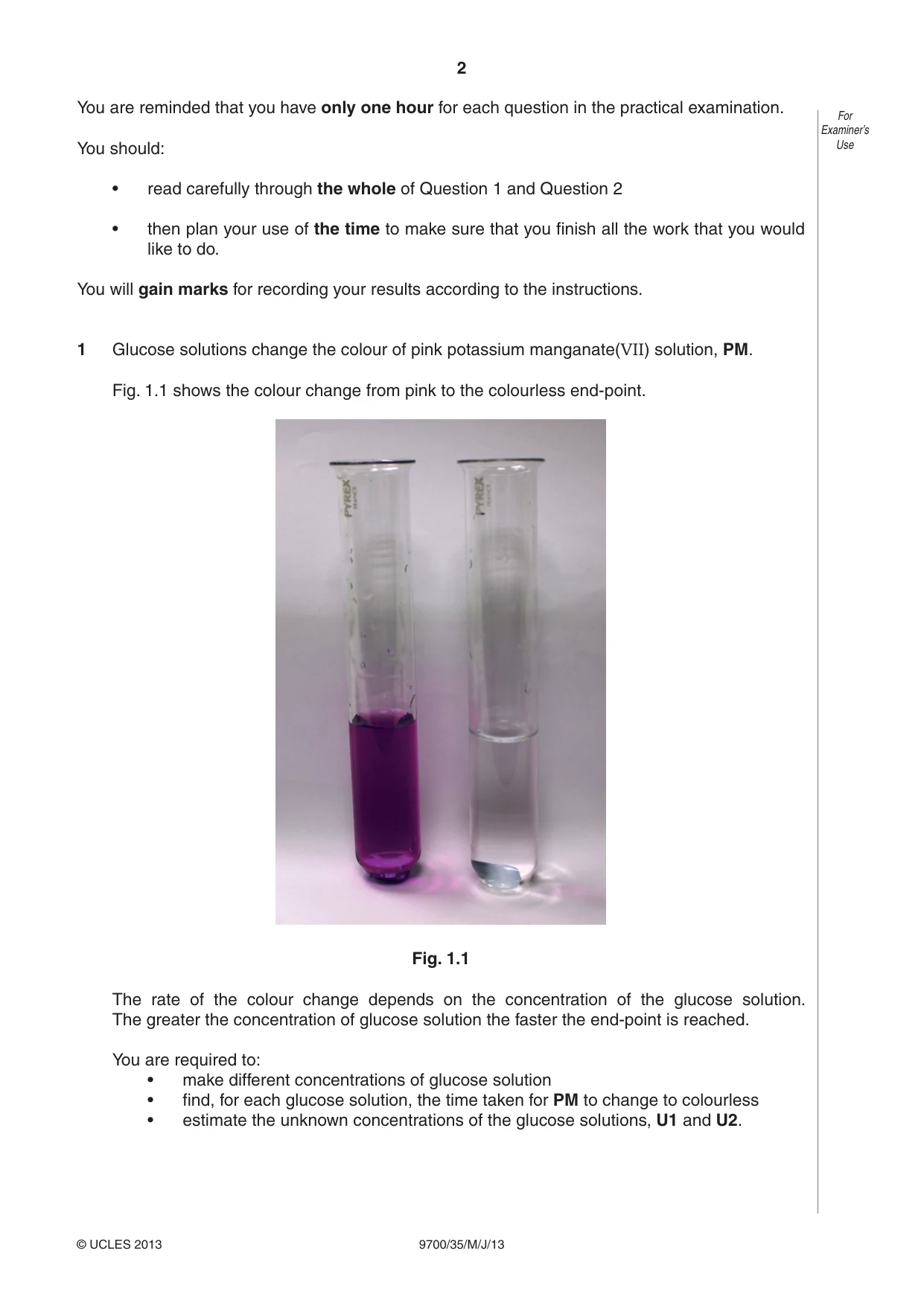 Cambridge A Level Biology 9700 2013 May/June Paper 3 · Variant 5 question paper, page 2 of 16