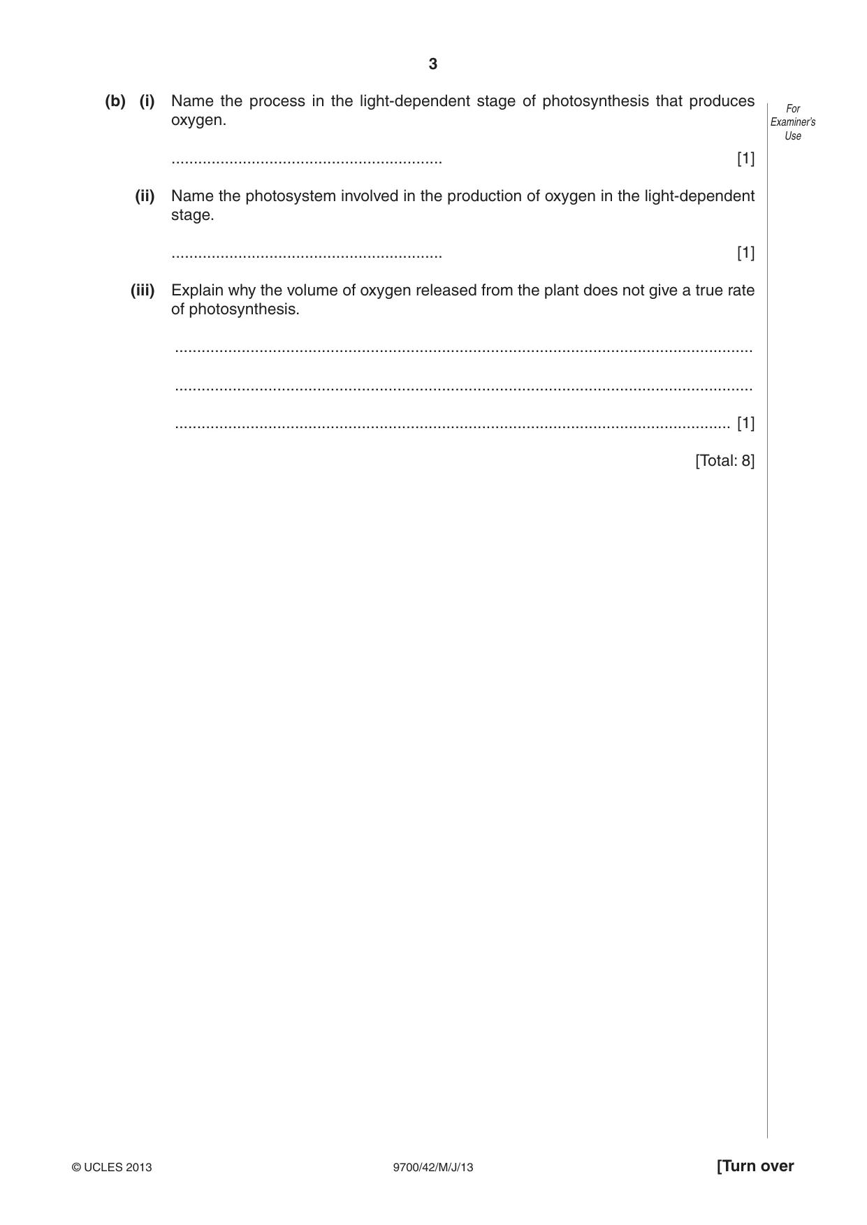 Cambridge A Level Biology 9700 2013 May/June Paper 4 · Variant 2 question paper, page 3 of 24