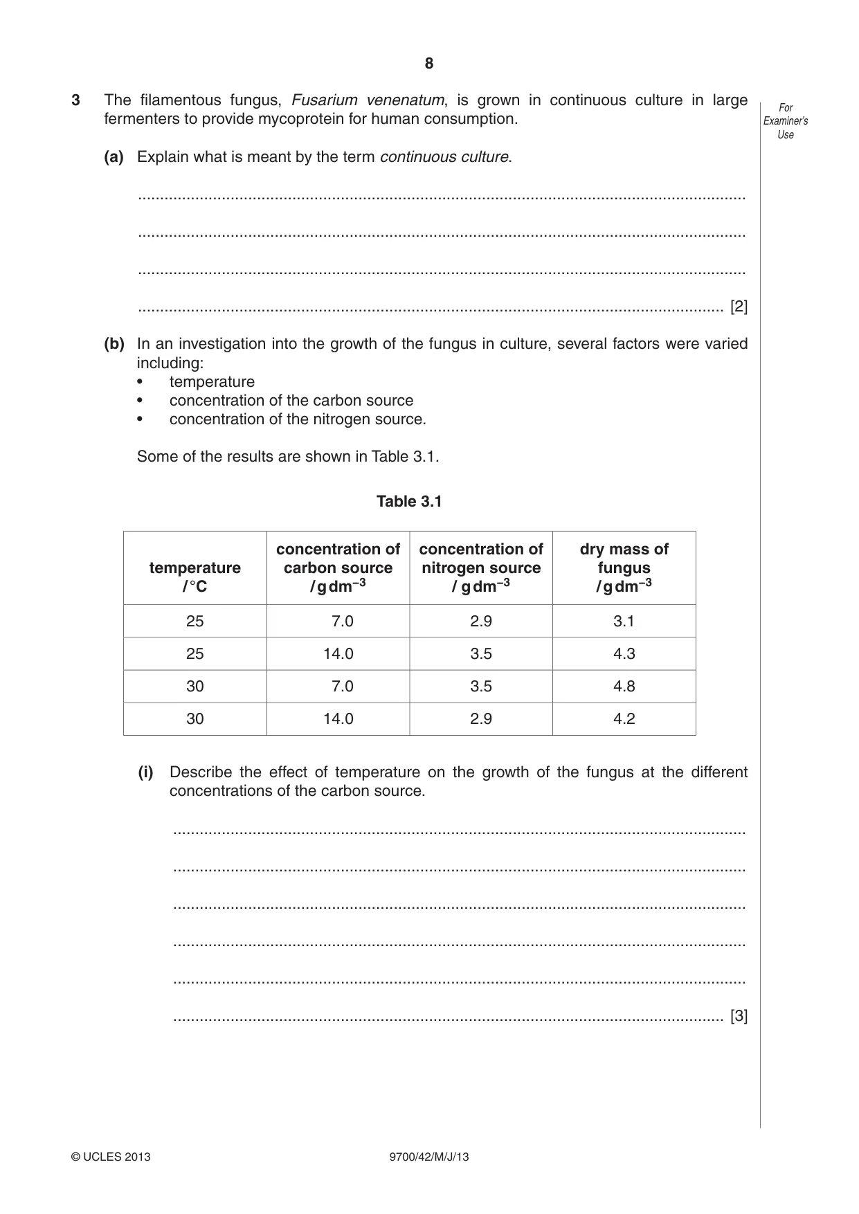 Cambridge A Level Biology 9700 2013 May/June Paper 4 · Variant 2 question paper, page 8 of 24