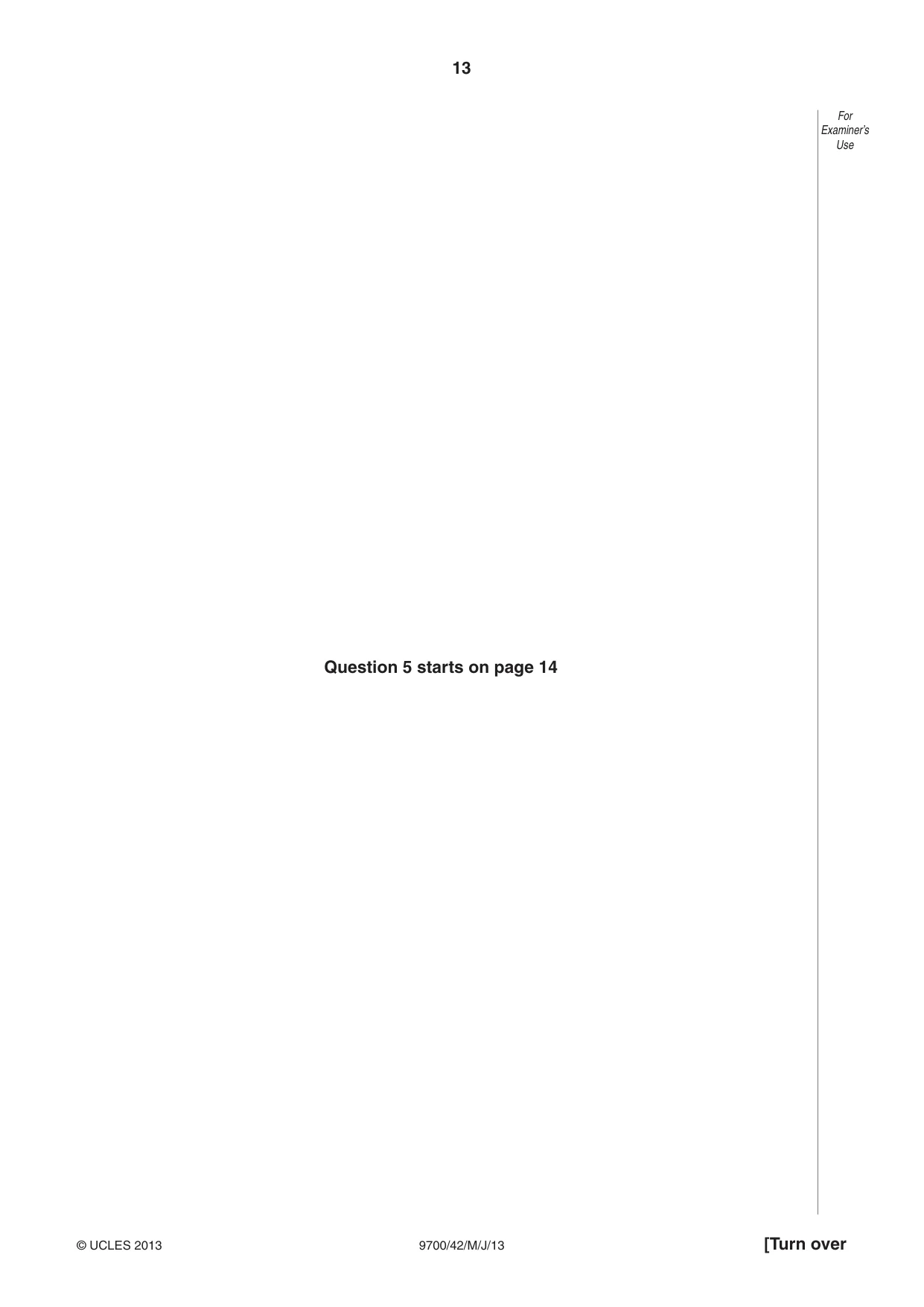 Cambridge A Level Biology 9700 2013 May/June Paper 4 · Variant 2 question paper, page 13 of 24