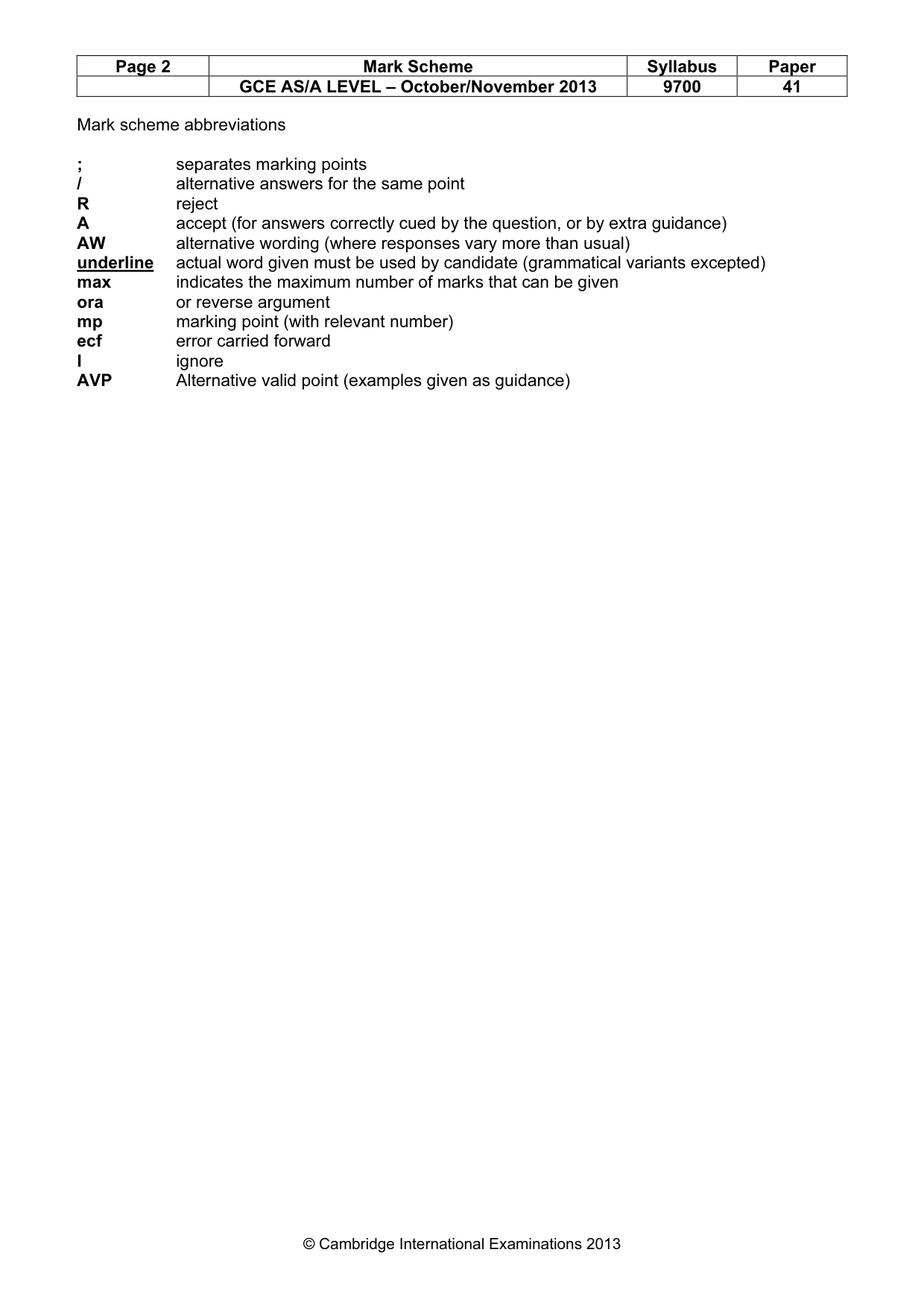 Mark scheme, page 2 of 10