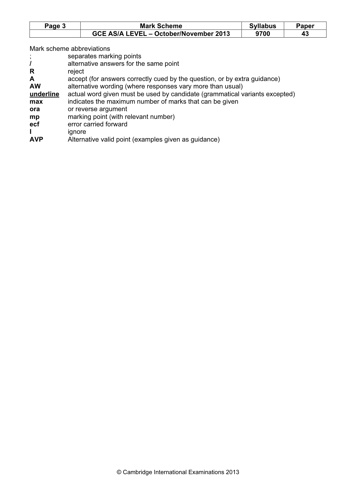 Mark scheme, page 2 of 12