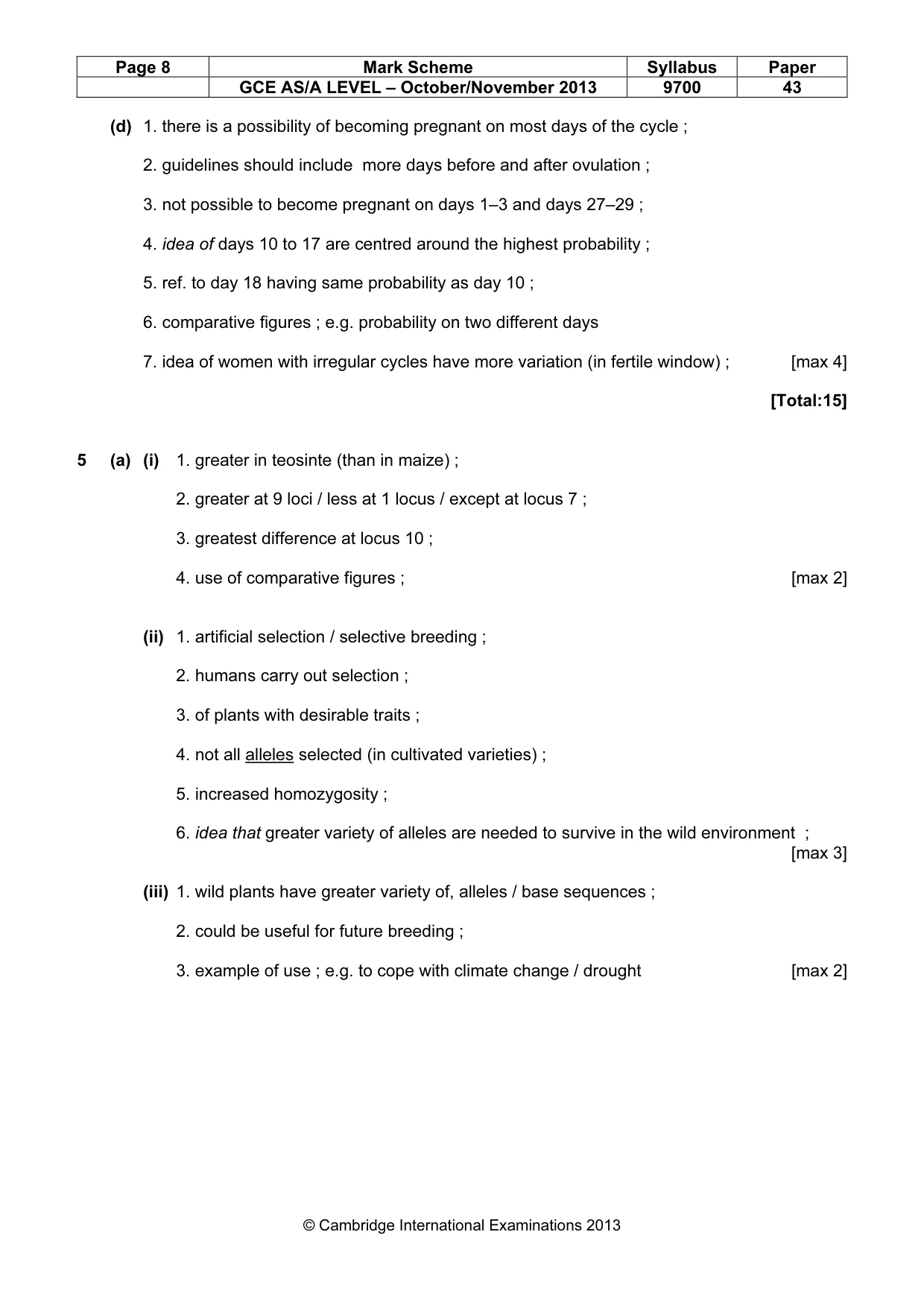 Mark scheme, page 7 of 12
