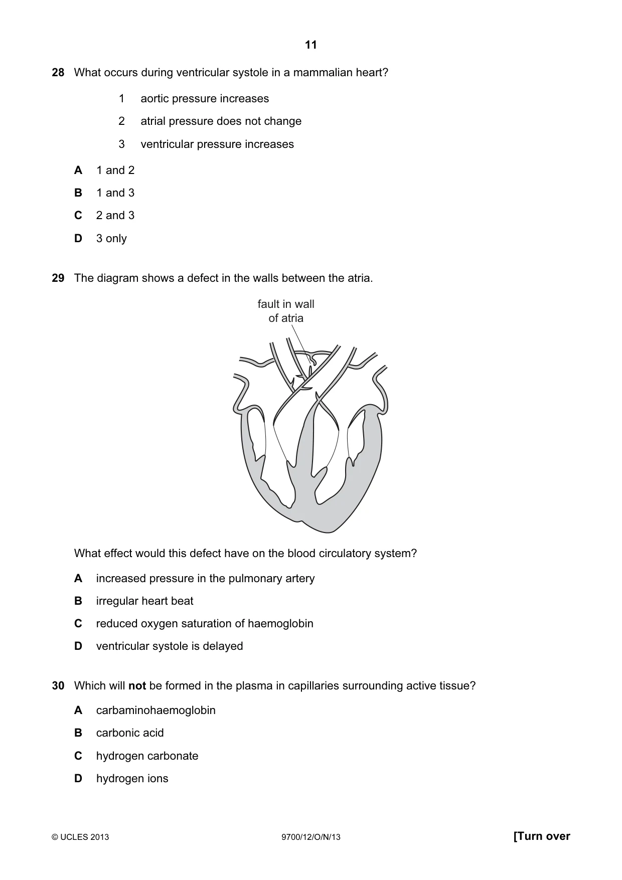 Cambridge A Level Biology 9700 2013 Oct/Nov Paper 1 · Variant 2 question paper, page 11 of 16