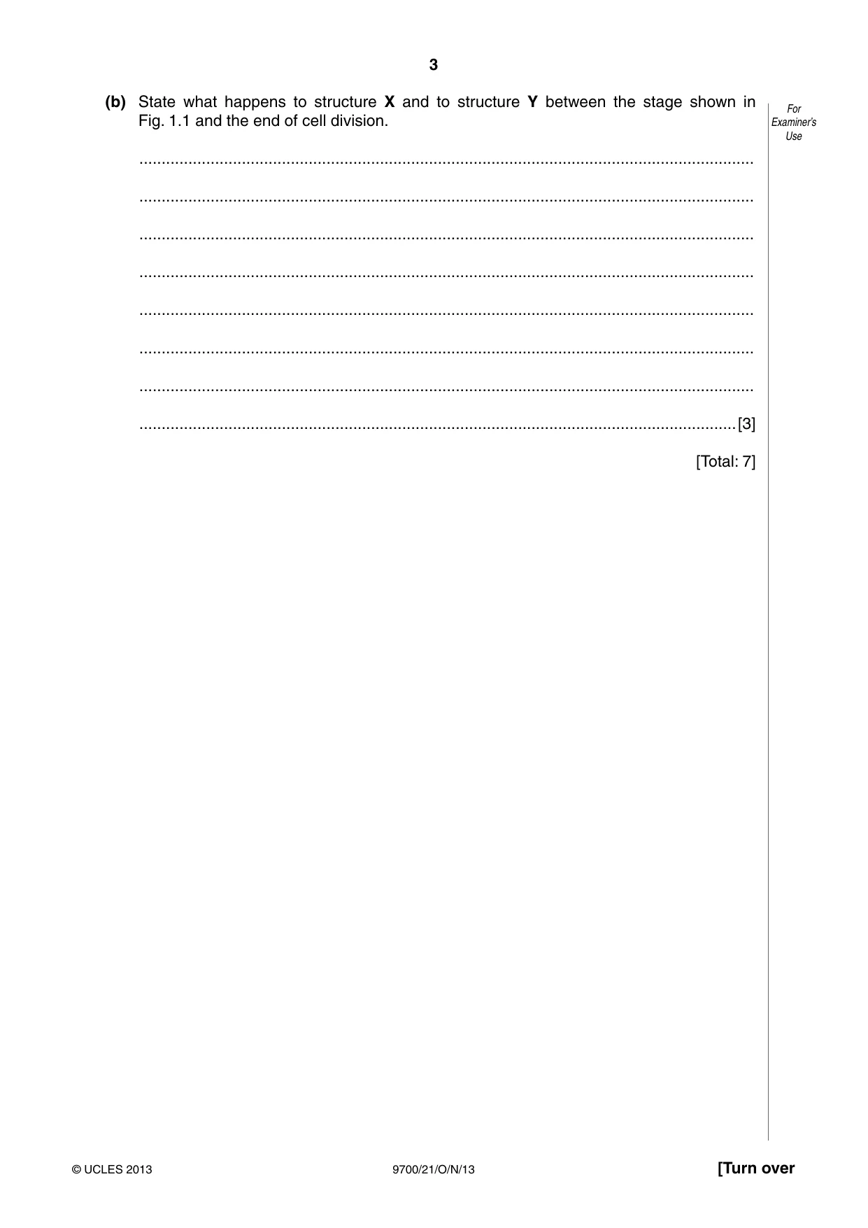 Cambridge A Level Biology 9700 2013 Oct/Nov Paper 2 · Variant 1 question paper, page 3 of 16