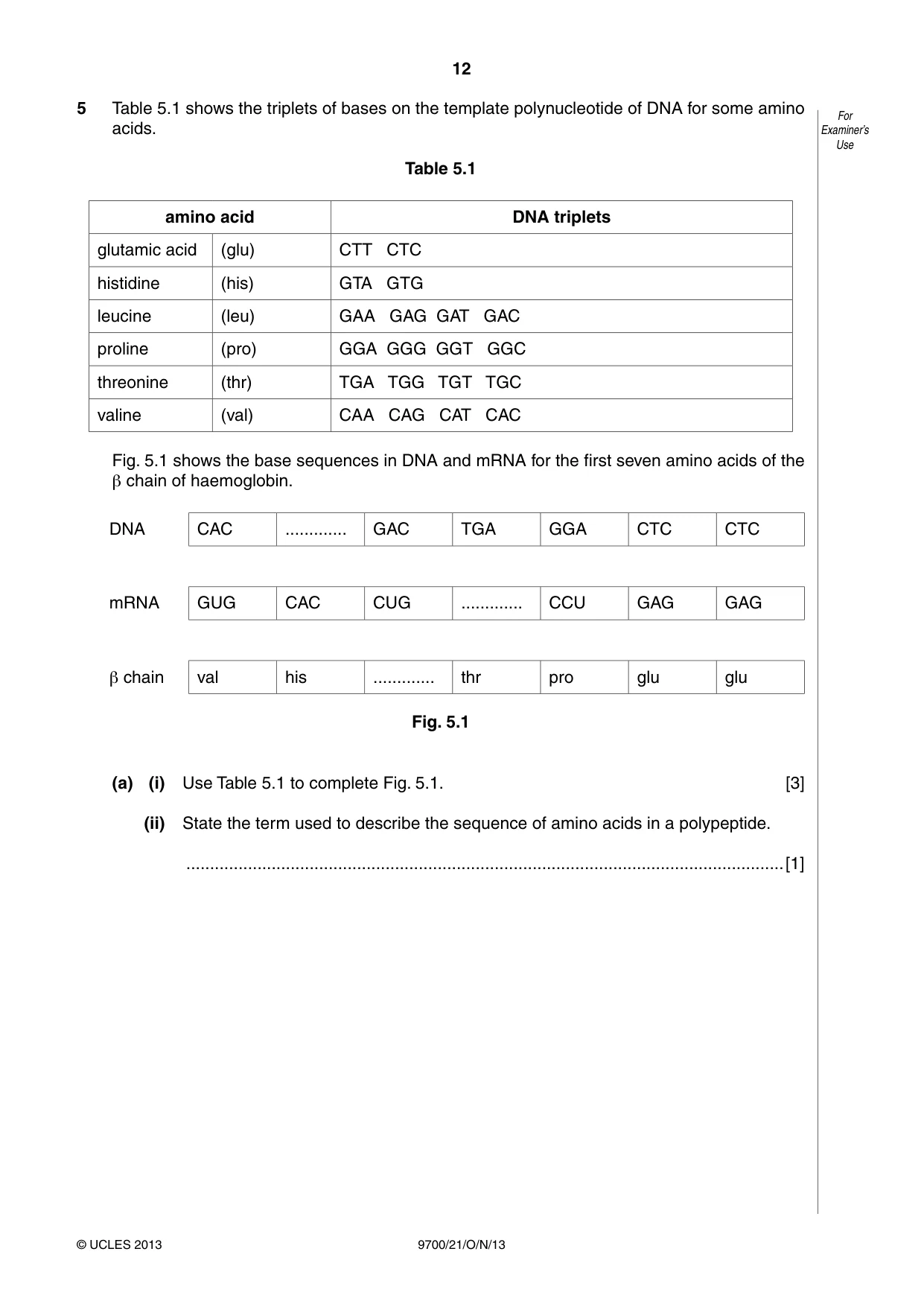 Cambridge A Level Biology 9700 2013 Oct/Nov Paper 2 · Variant 1 question paper, page 12 of 16