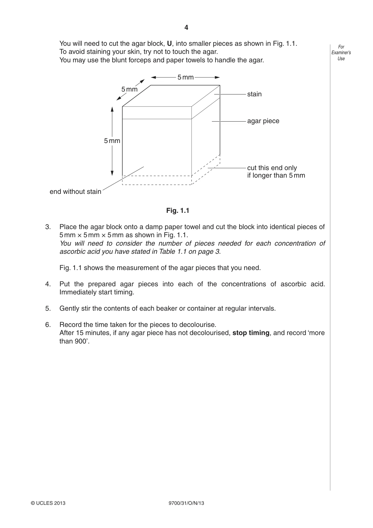 Cambridge A Level Biology 9700 2013 Oct/Nov Paper 3 · Variant 1 question paper, page 4 of 12