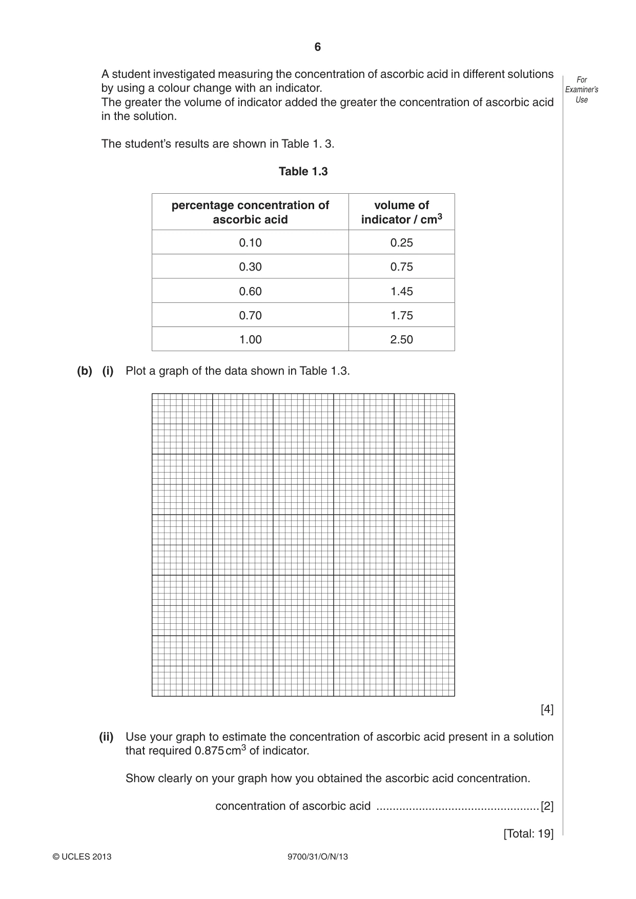 Cambridge A Level Biology 9700 2013 Oct/Nov Paper 3 · Variant 1 question paper, page 6 of 12