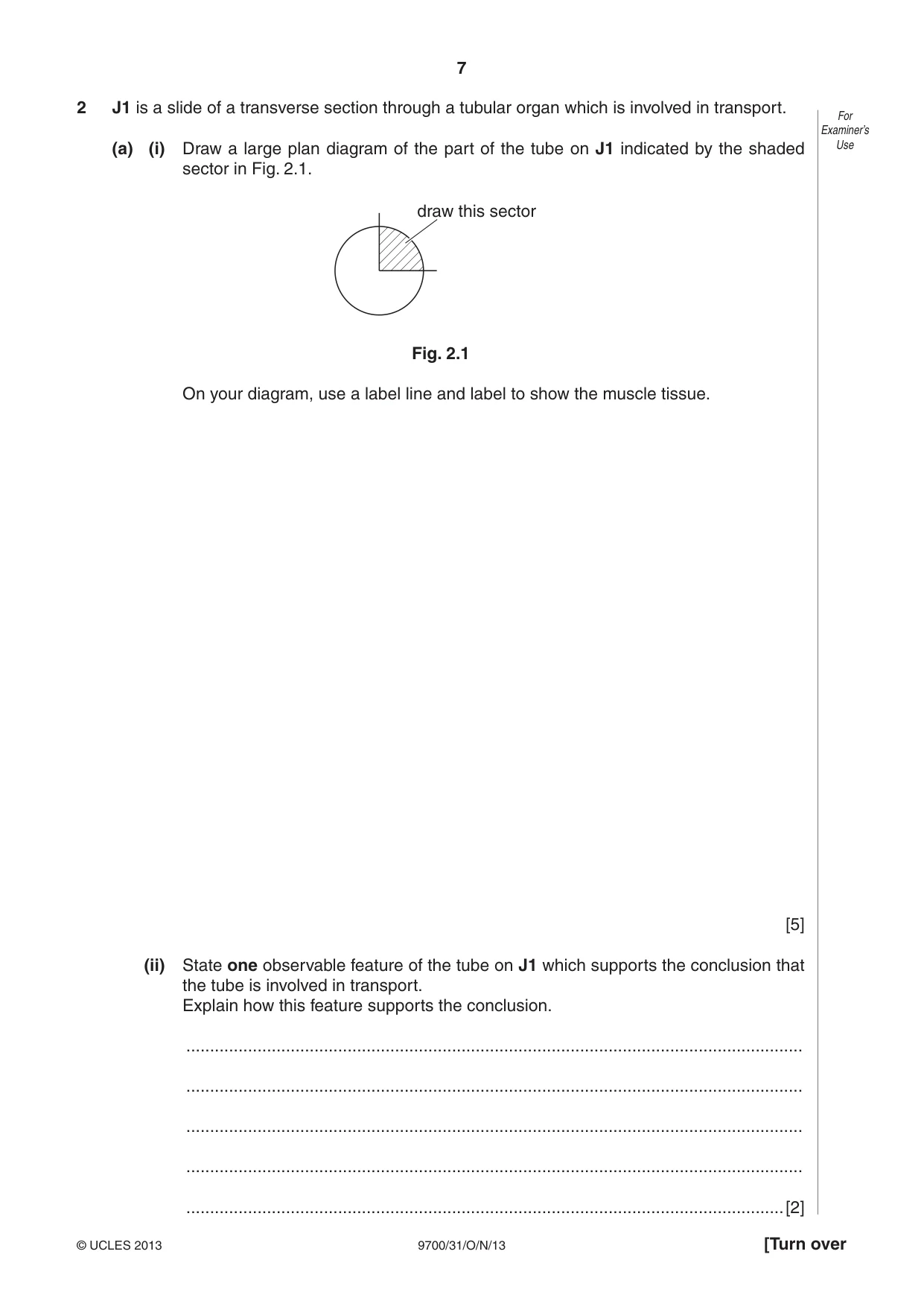 Cambridge A Level Biology 9700 2013 Oct/Nov Paper 3 · Variant 1 question paper, page 7 of 12