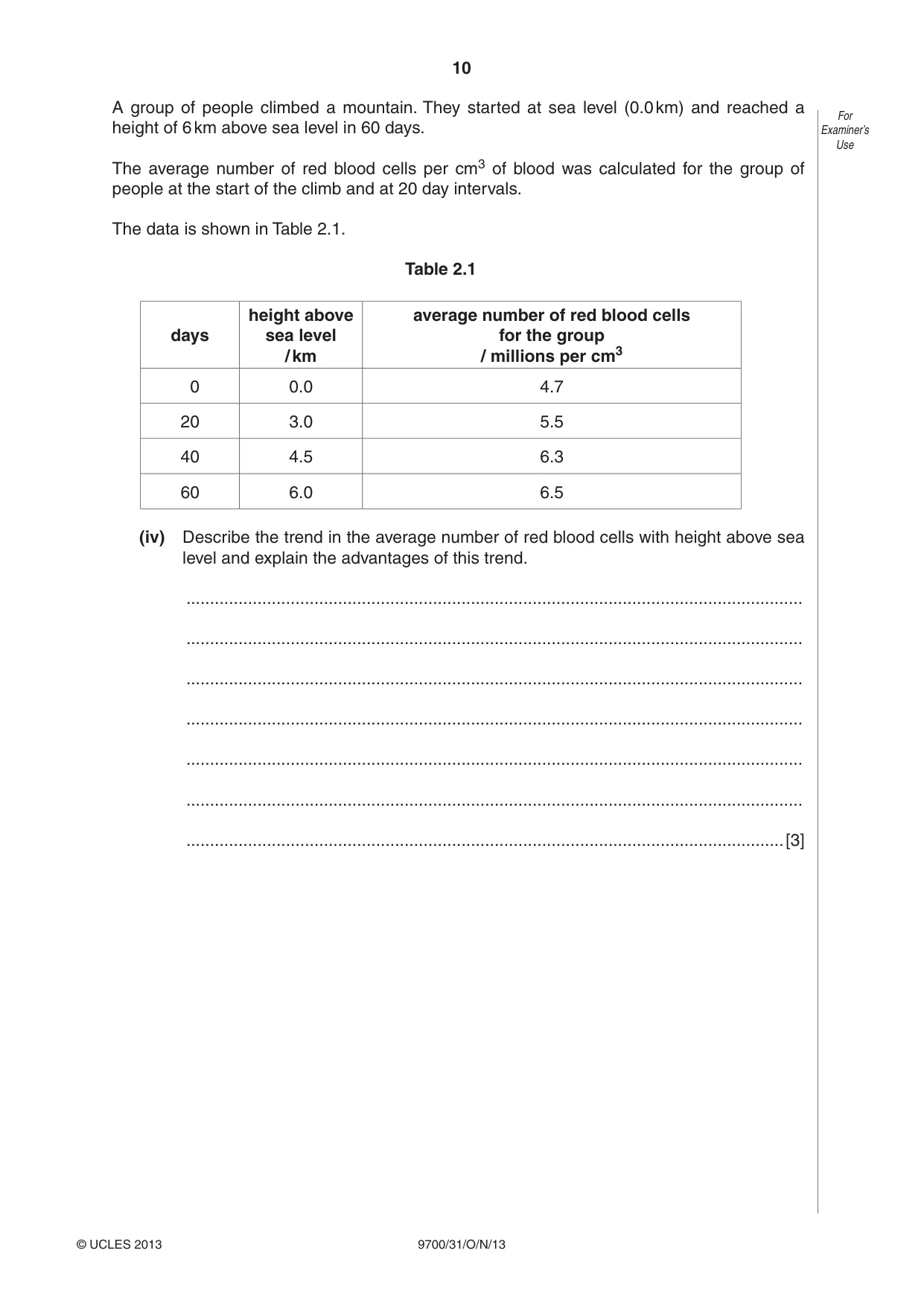 Cambridge A Level Biology 9700 2013 Oct/Nov Paper 3 · Variant 1 question paper, page 10 of 12