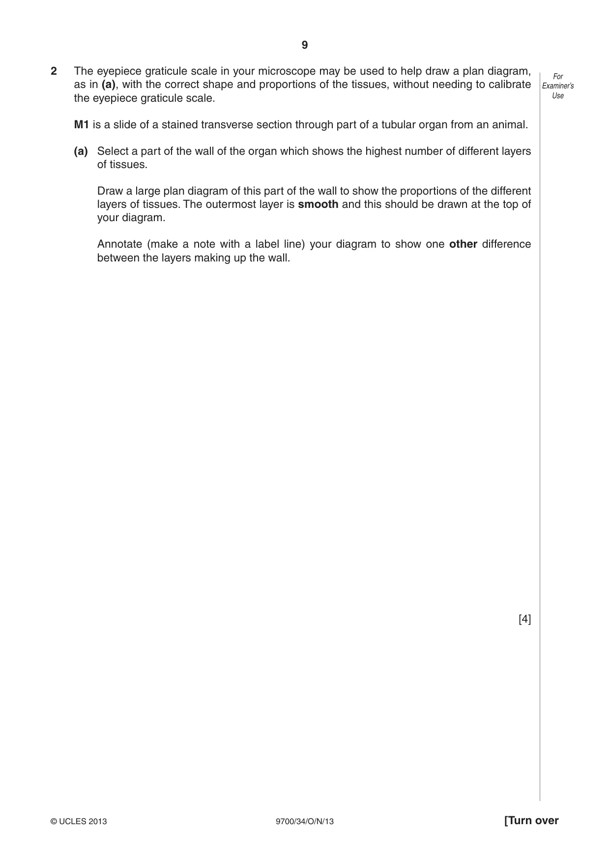 Cambridge A Level Biology 9700 2013 Oct/Nov Paper 3 · Variant 4 question paper, page 9 of 16