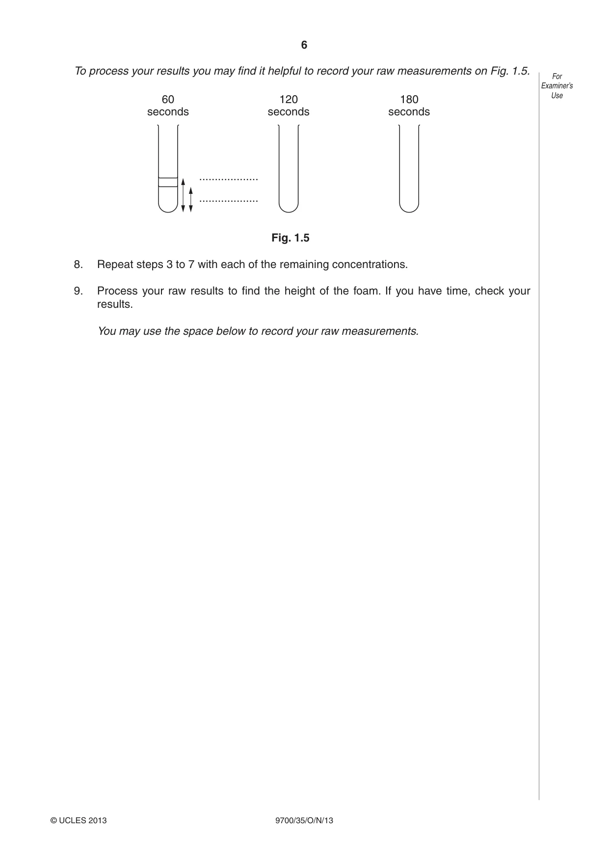 Cambridge A Level Biology 9700 2013 Oct/Nov Paper 3 · Variant 5 question paper, page 6 of 16