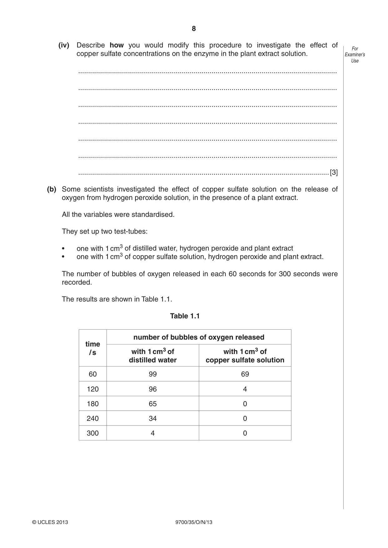 Cambridge A Level Biology 9700 2013 Oct/Nov Paper 3 · Variant 5 question paper, page 8 of 16