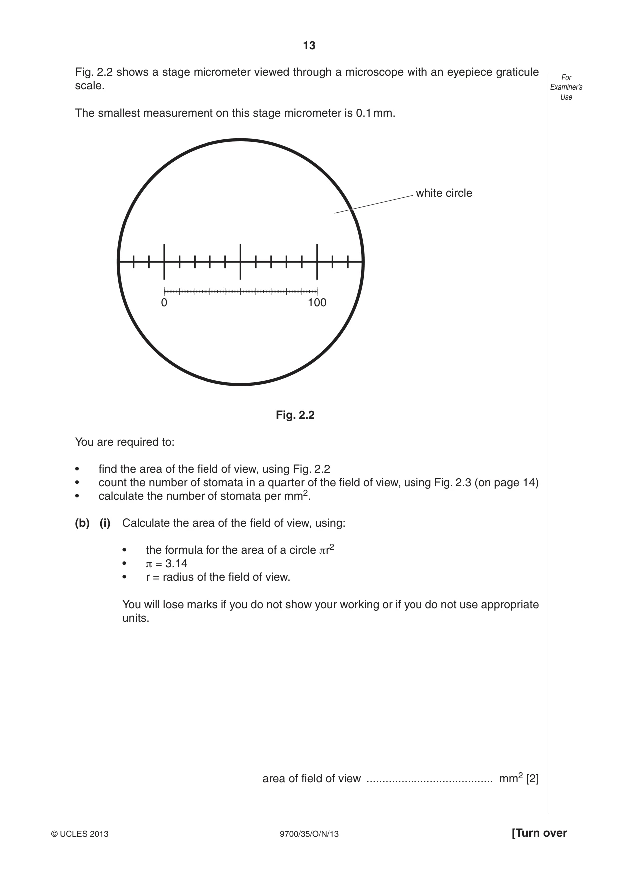 Cambridge A Level Biology 9700 2013 Oct/Nov Paper 3 · Variant 5 question paper, page 13 of 16