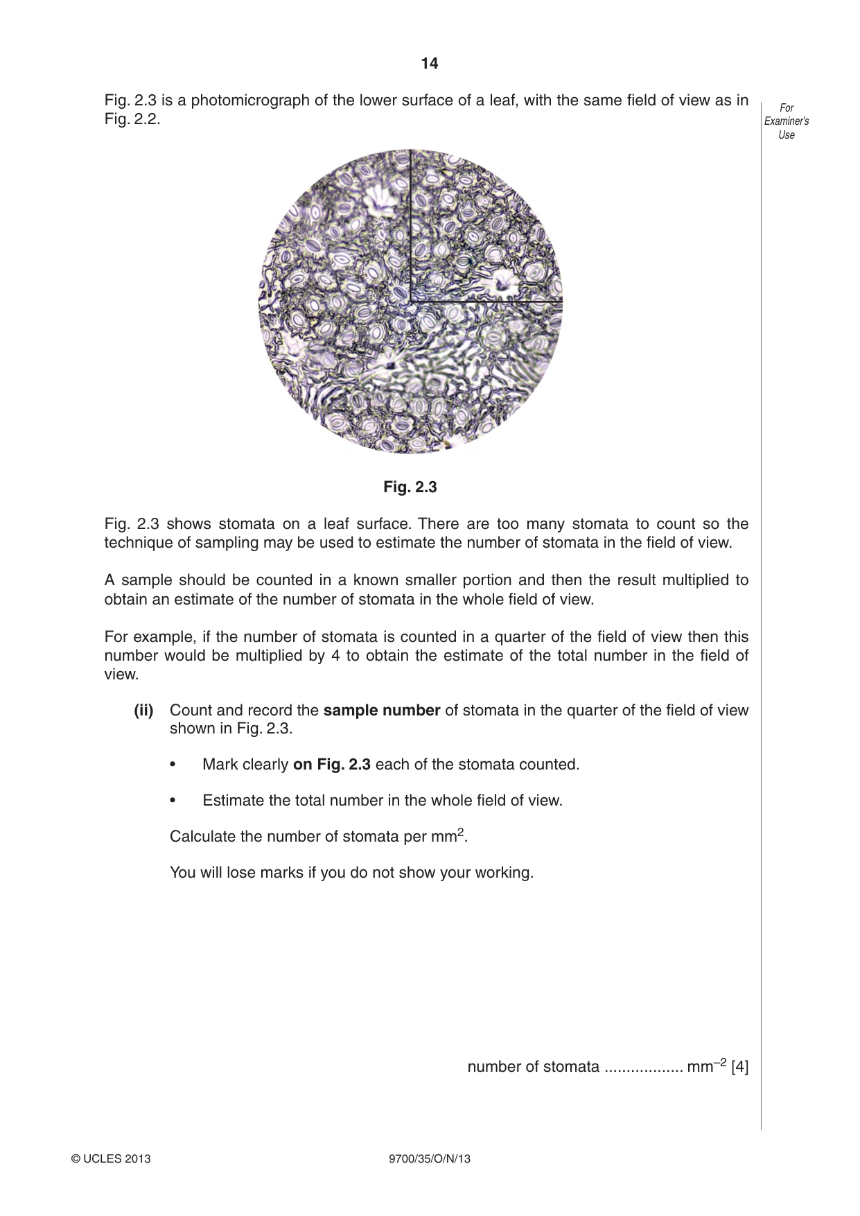 Cambridge A Level Biology 9700 2013 Oct/Nov Paper 3 · Variant 5 question paper, page 14 of 16