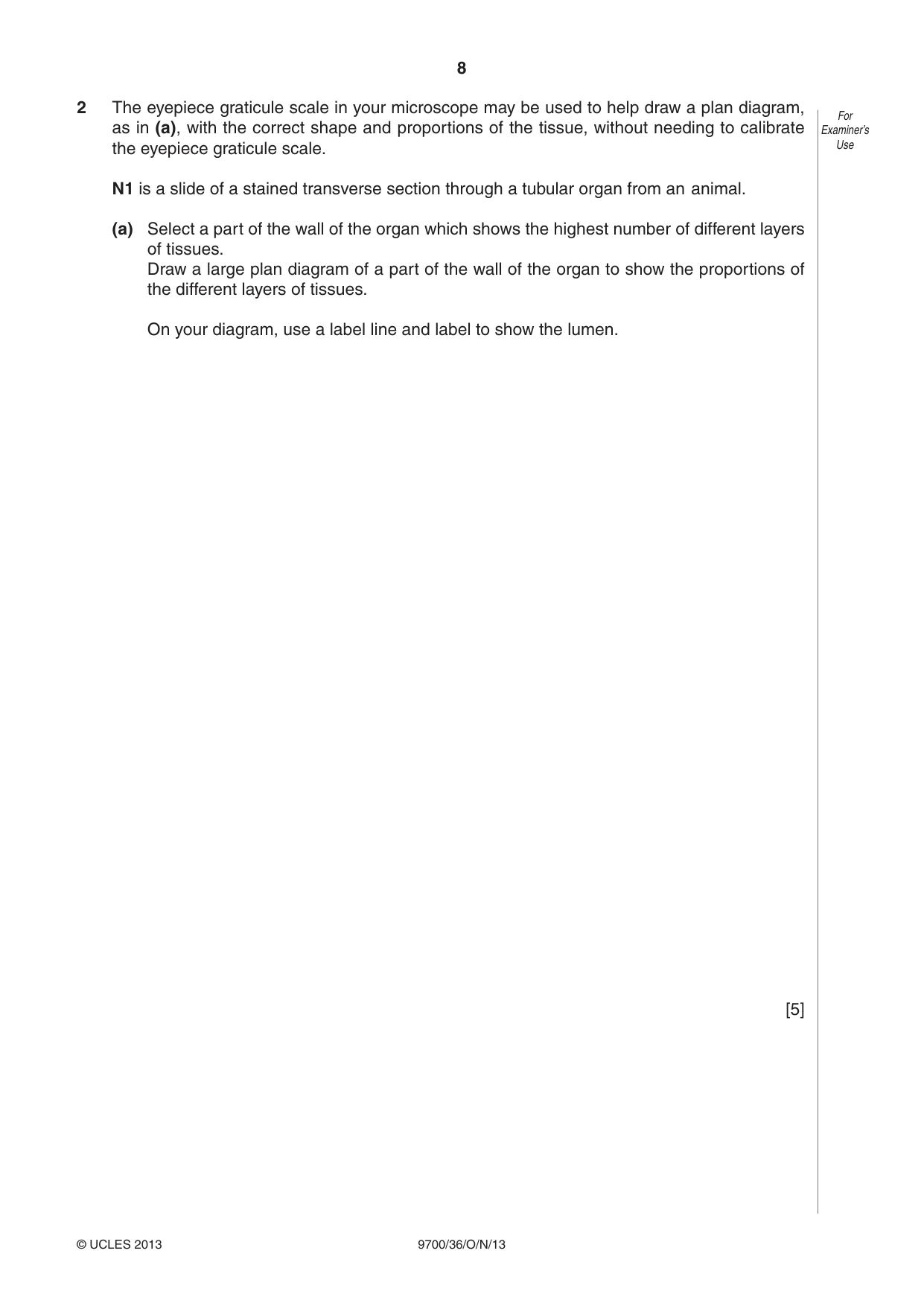 Cambridge A Level Biology 9700 2013 Oct/Nov Paper 3 · Variant 6 question paper, page 8 of 12