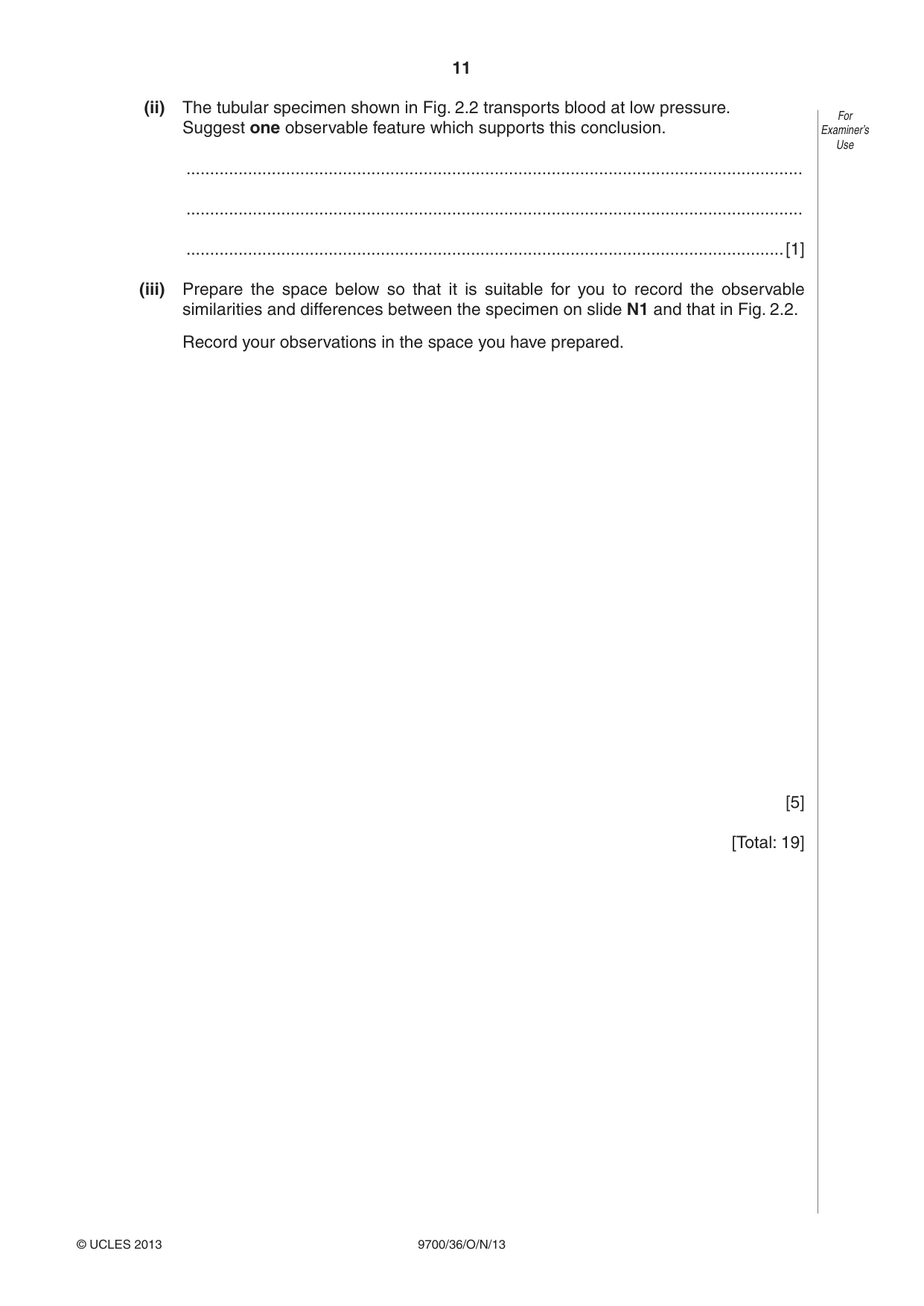 Cambridge A Level Biology 9700 2013 Oct/Nov Paper 3 · Variant 6 question paper, page 11 of 12