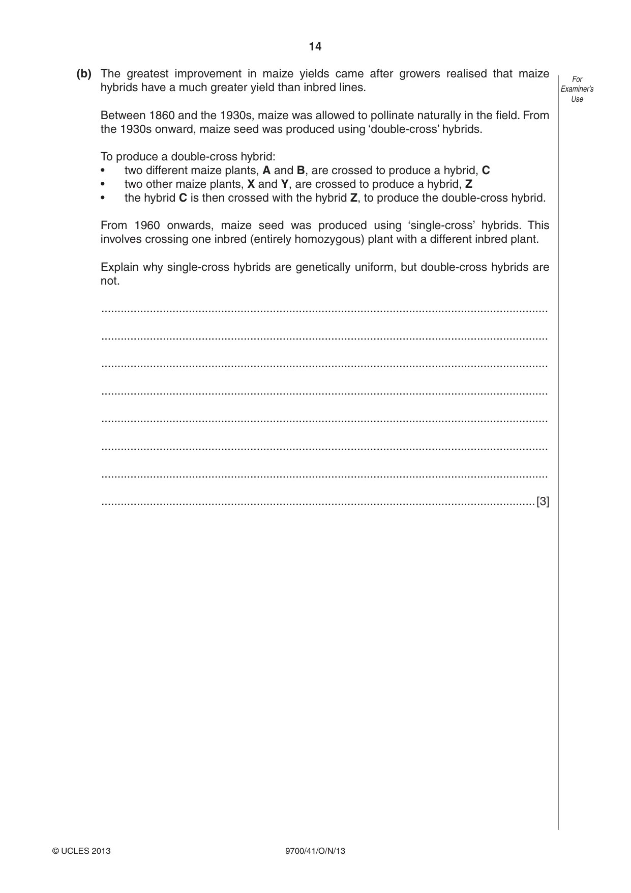 Cambridge A Level Biology 9700 2013 Oct/Nov Paper 4 · Variant 1 question paper, page 14 of 24