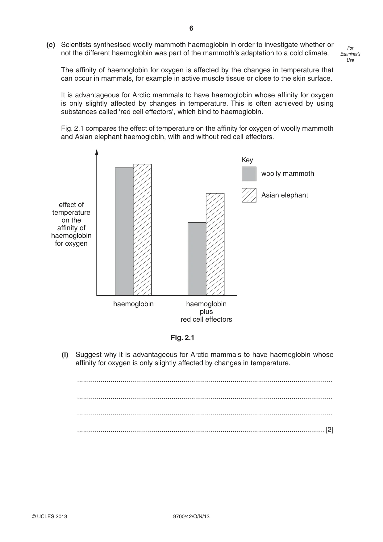 Cambridge A Level Biology 9700 2013 Oct/Nov Paper 4 · Variant 2 question paper, page 6 of 24